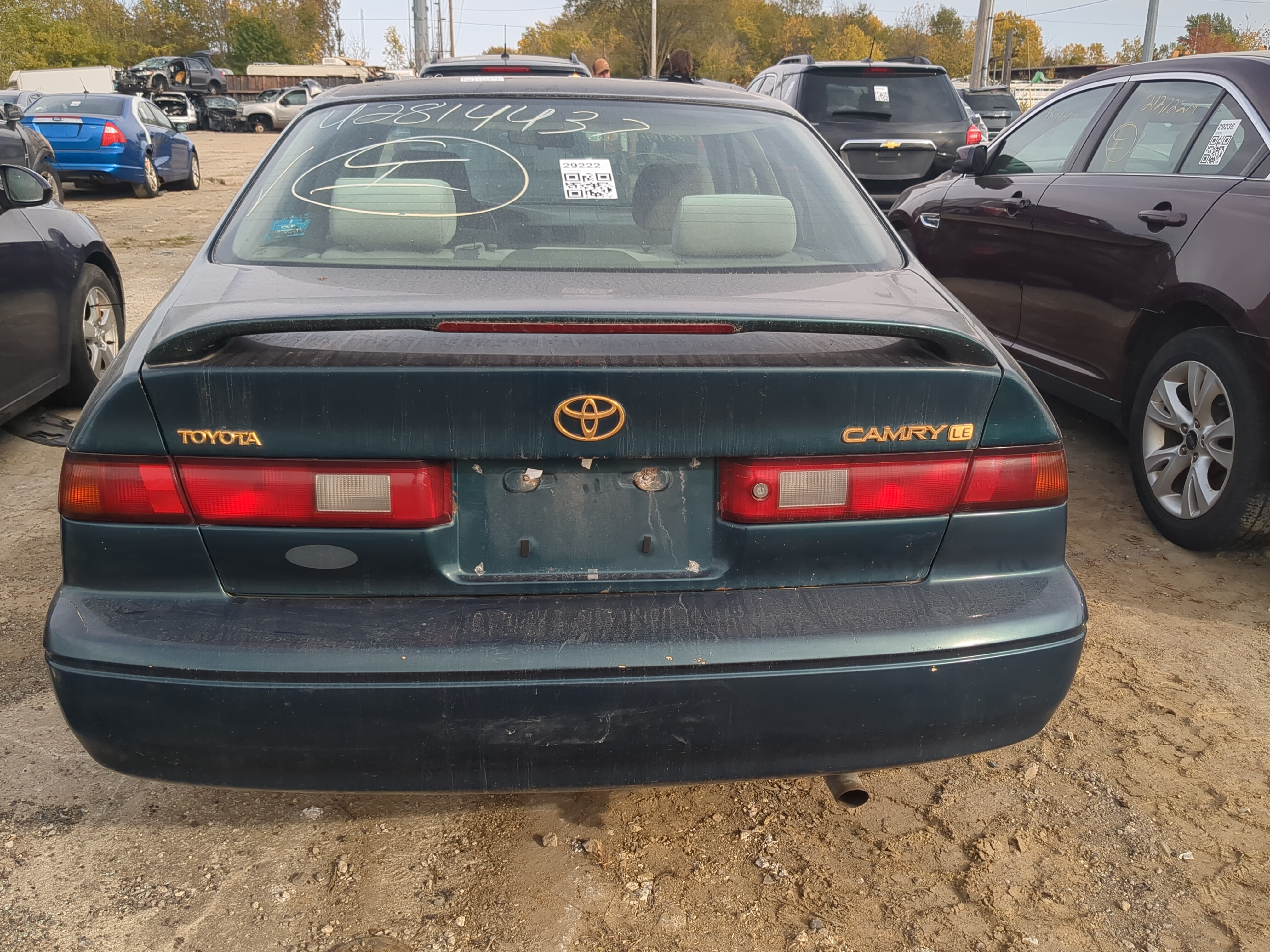 1997-1999 Toyota Camry Trunk/decklid/hatch/tailgate Oem 1205442 - Oemusedautoparts1.com