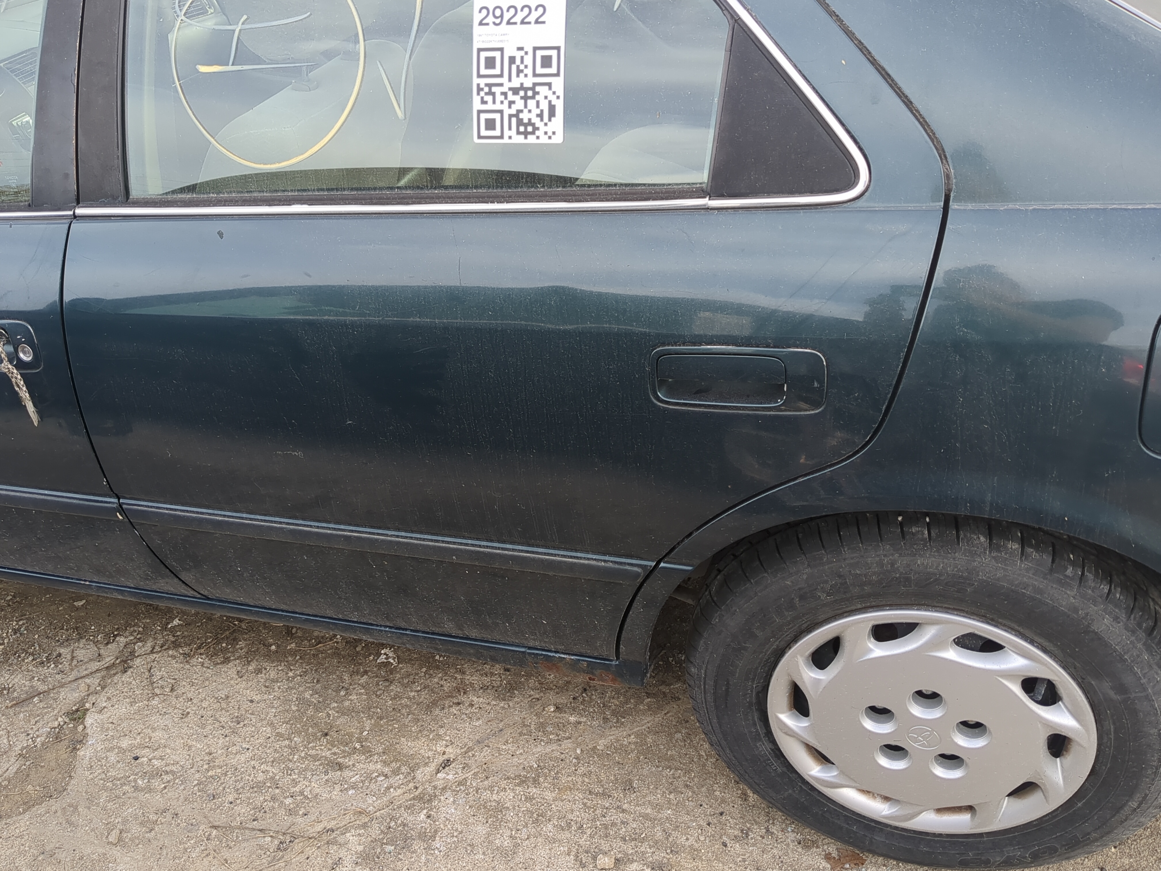 1997-2001 Toyota Camry Driver Rear Door Oem 1205538 - Oemusedautoparts1.com