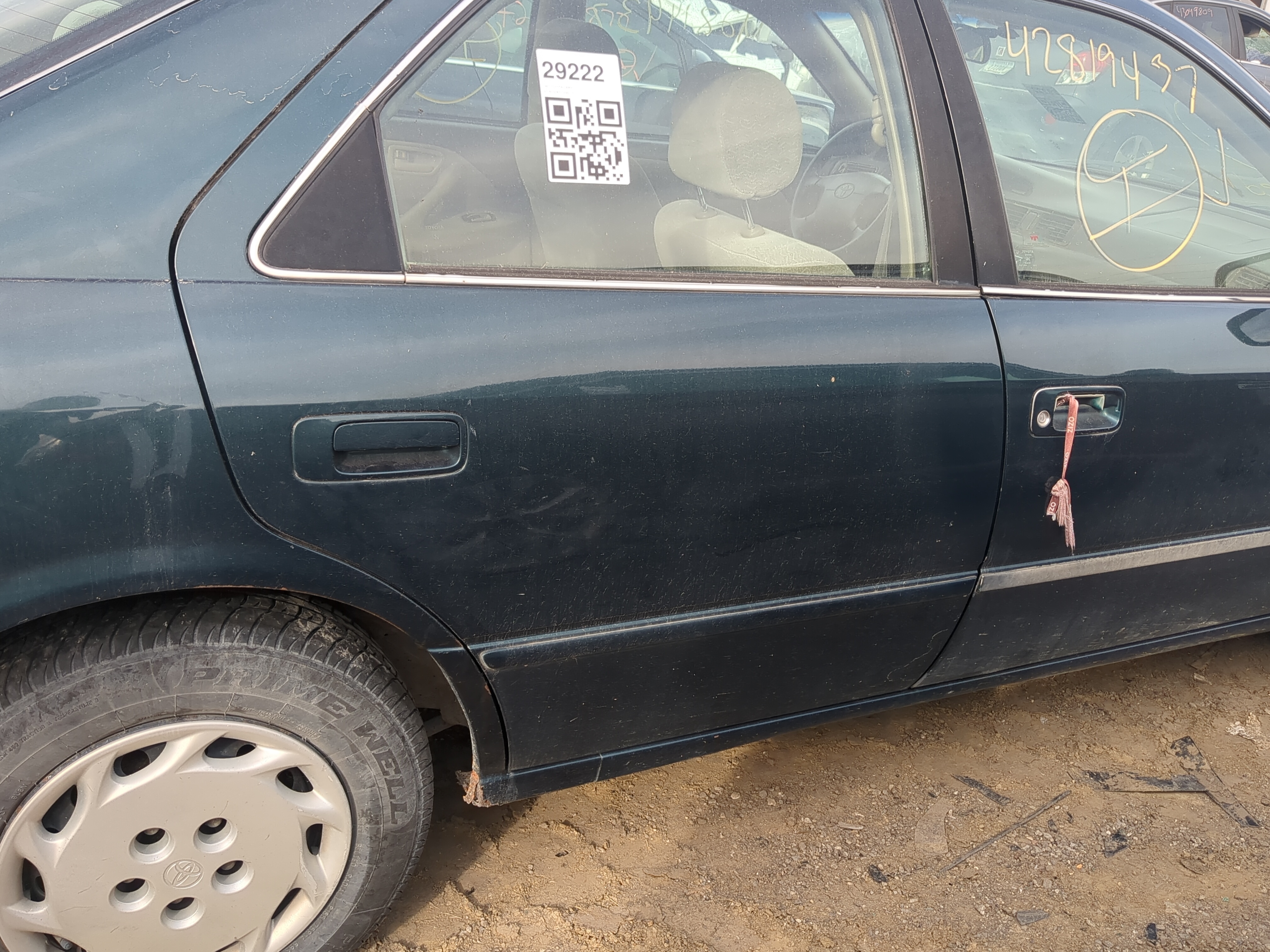 1997-2001 Toyota Camry Passenger Rear Door Oem 1205539 - Oemusedautoparts1.com