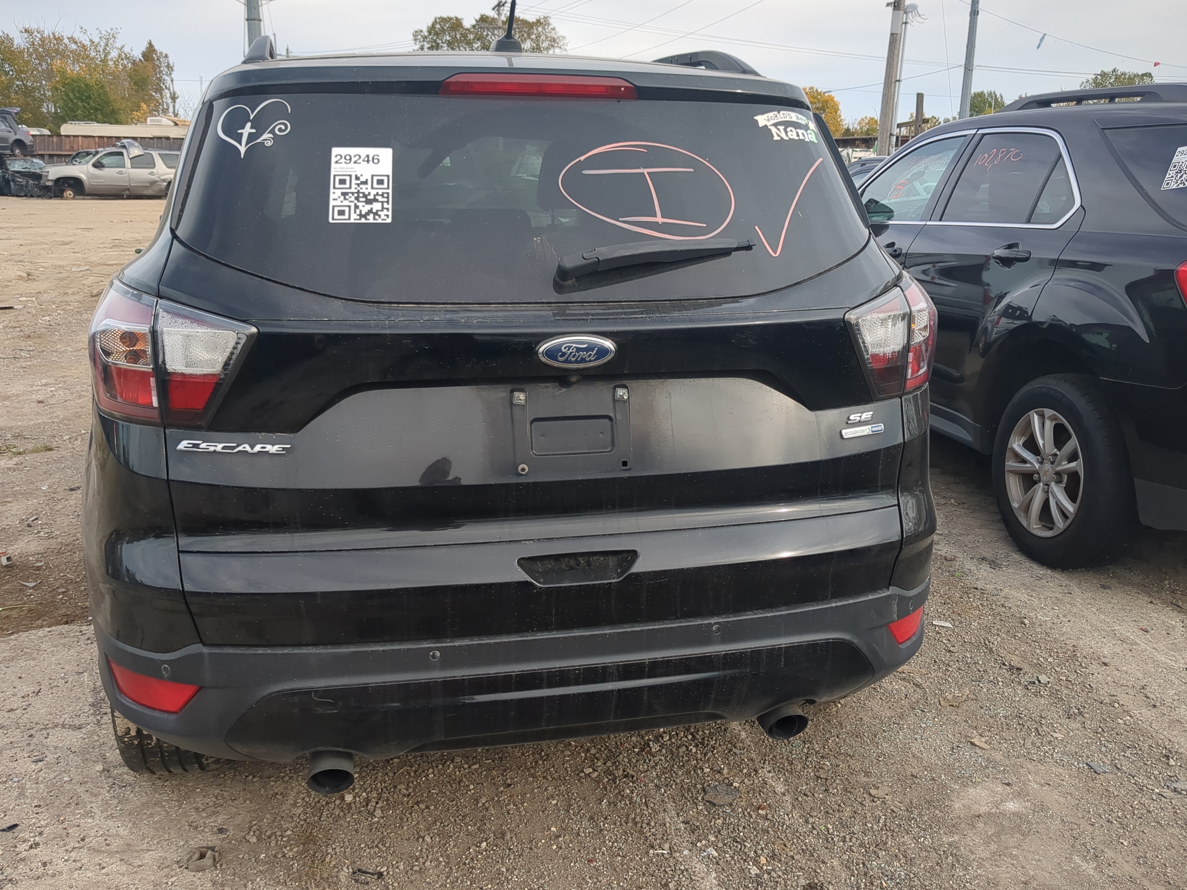 2017-2019 Ford Escape Trunk/decklid/hatch/tailgate Oem 1205609 - Oemusedautoparts1.com