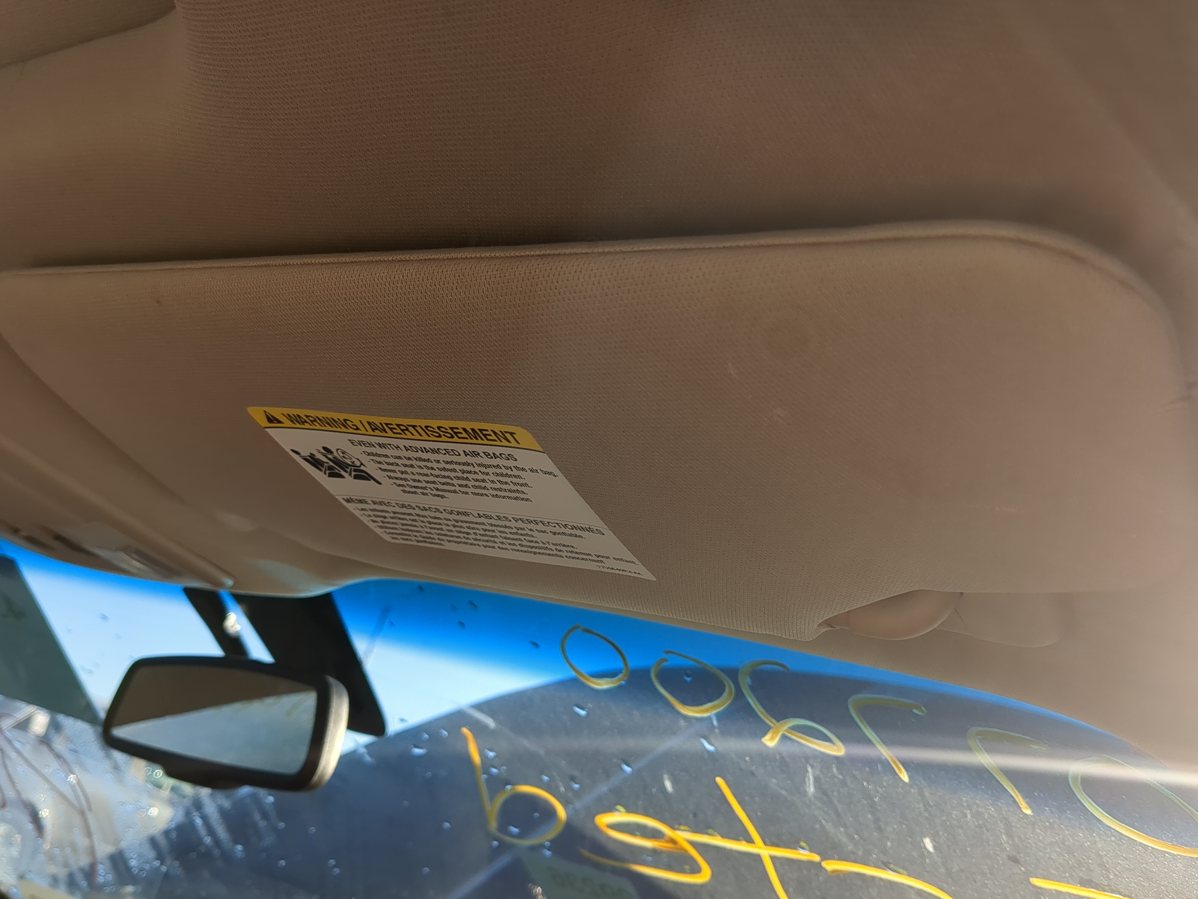 Picture of 2010-2011 Ford Taurus Passenger Sun Visor Mirror Right Sunvisor 1205811