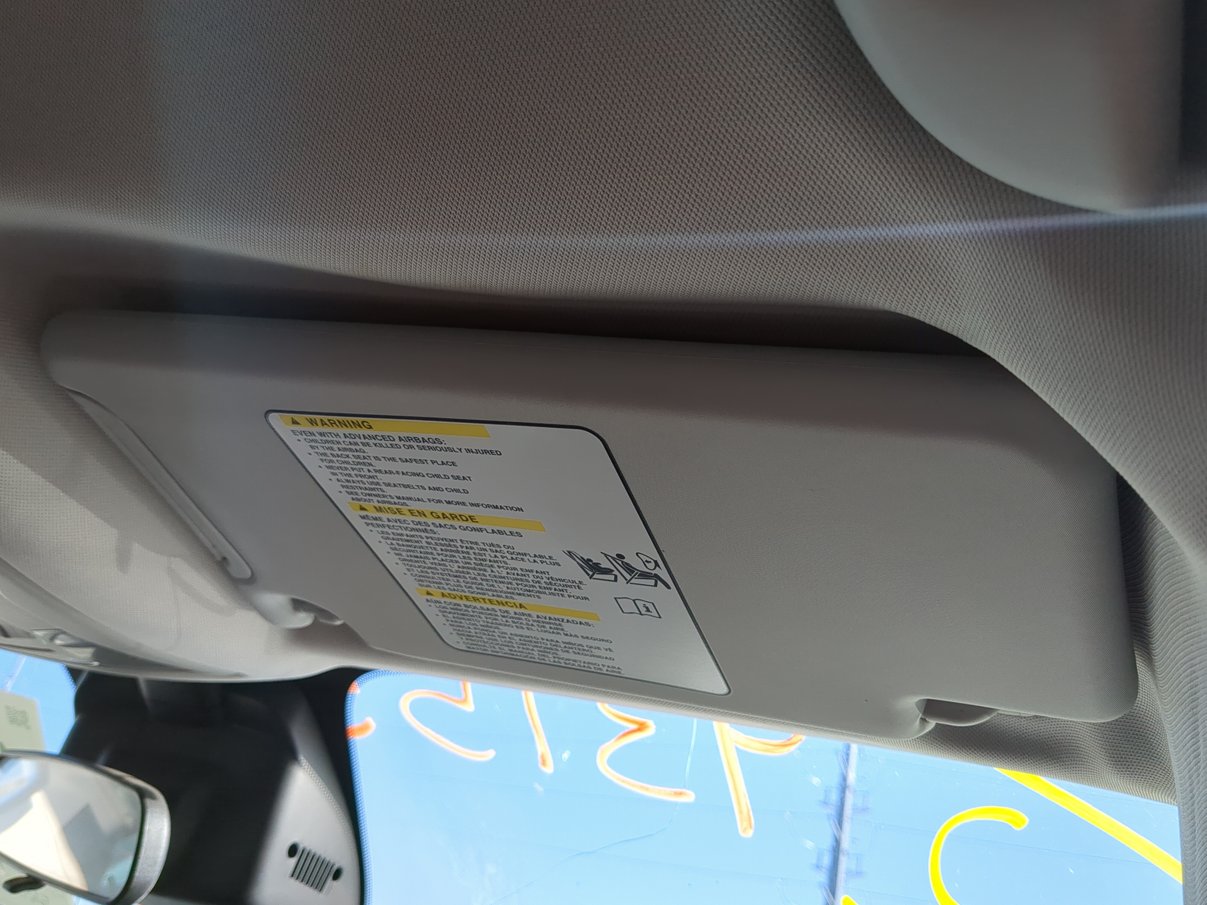 Picture of 2015-2022 Jeep Renegade Passenger Sun Visor Mirror Right Sunvisor 1206434