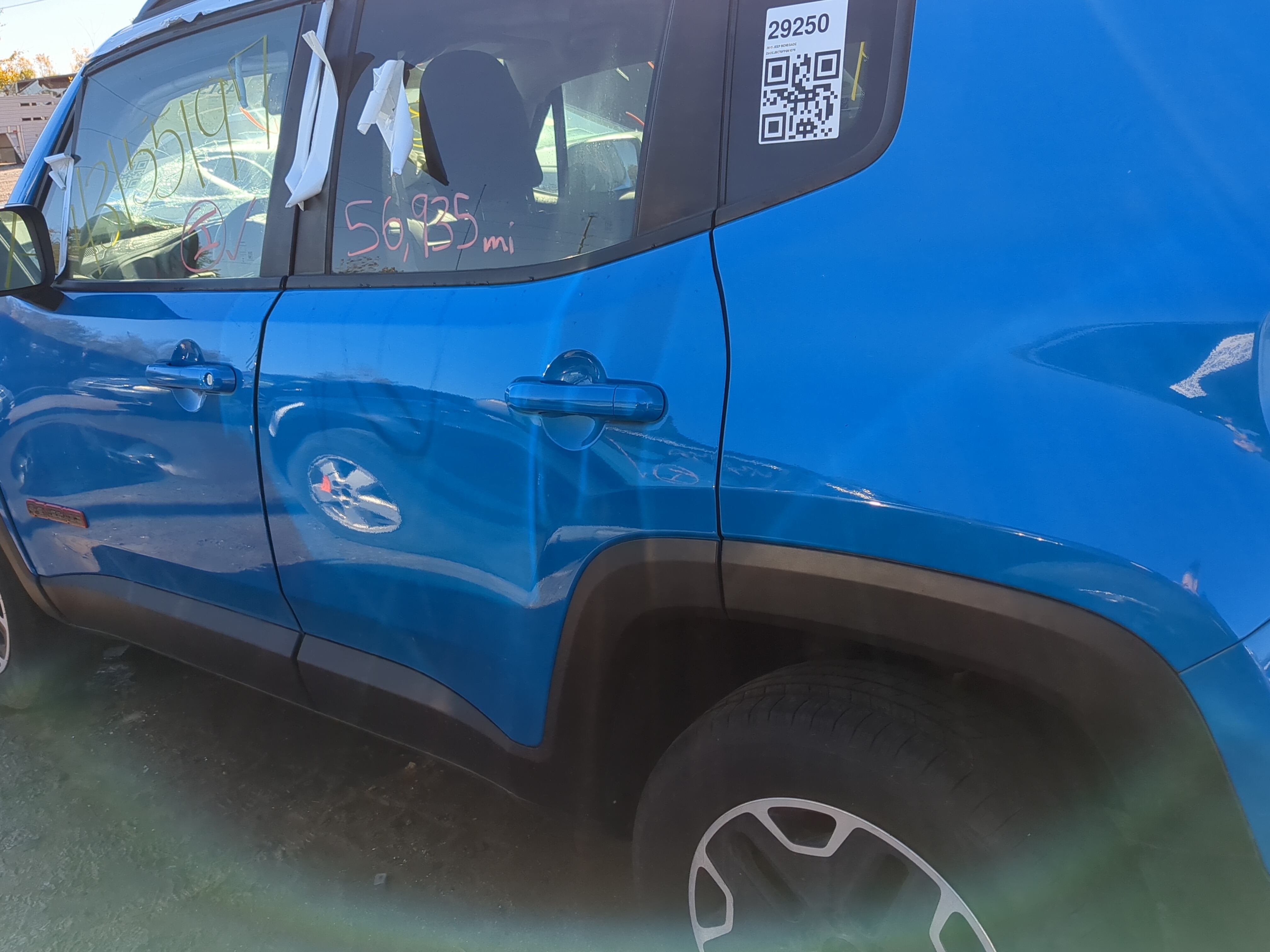 2015-2022 Jeep Renegade Driver Rear Door Oem 1206437 - Oemusedautoparts1.com