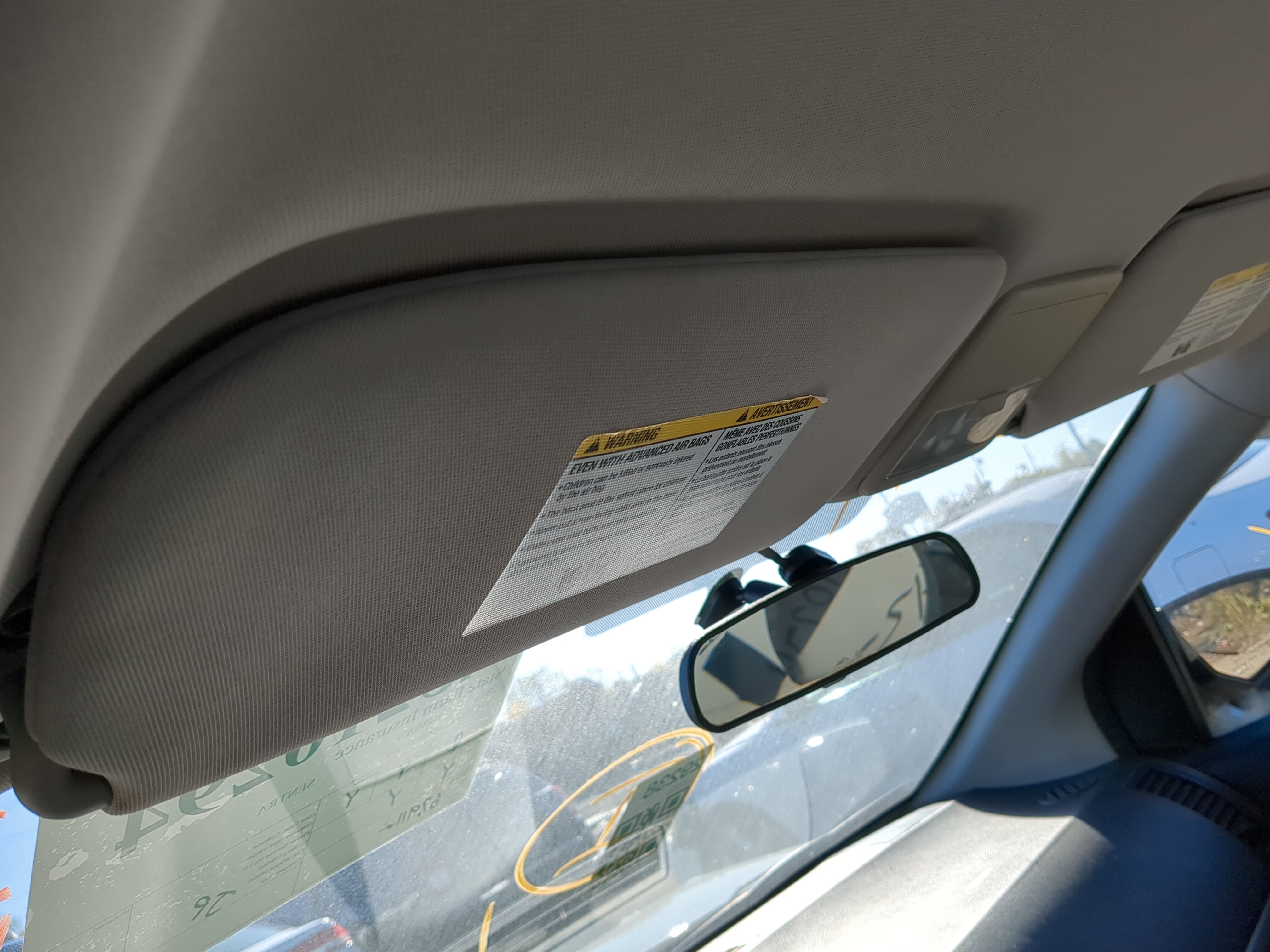 Picture of 2011-2012 Nissan Sentra Driver Sun Visor Mirror Left Sunvisor 1206560