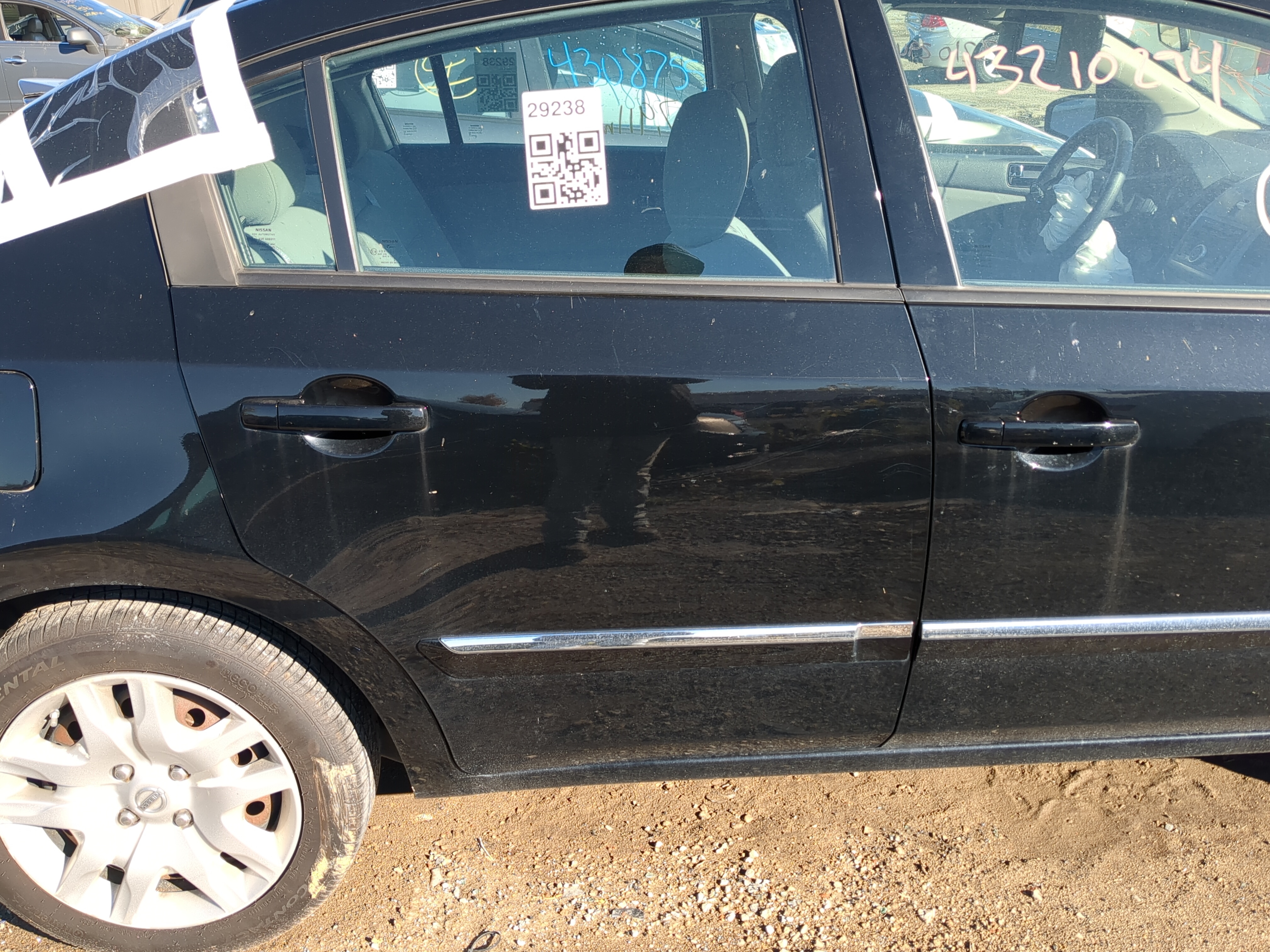 2010-2012 Nissan Sentra Passenger Rear Door Oem 1206569 - Oemusedautoparts1.com