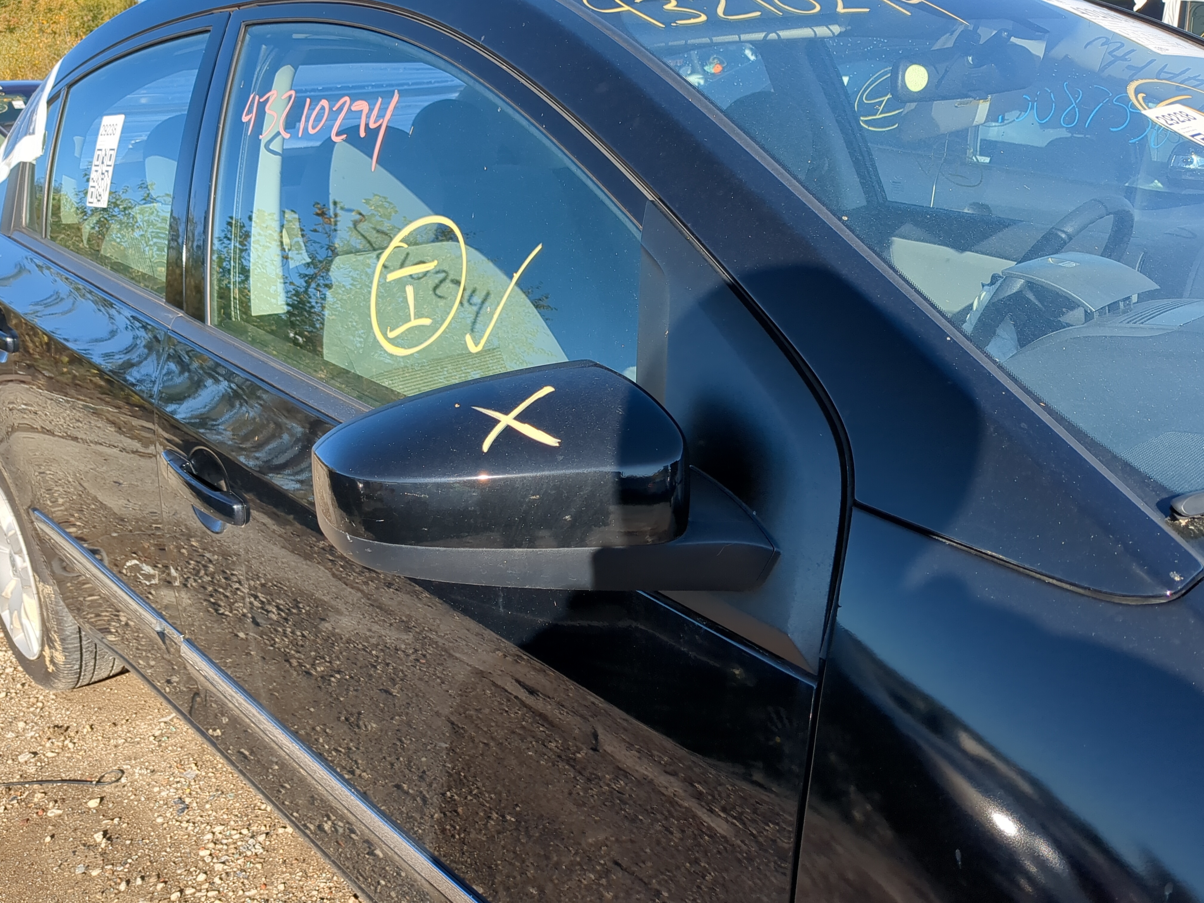 2007-2012 Nissan Sentra Passenger Right Side View Power Door Mirror 1206584 - Oemusedautoparts1.com