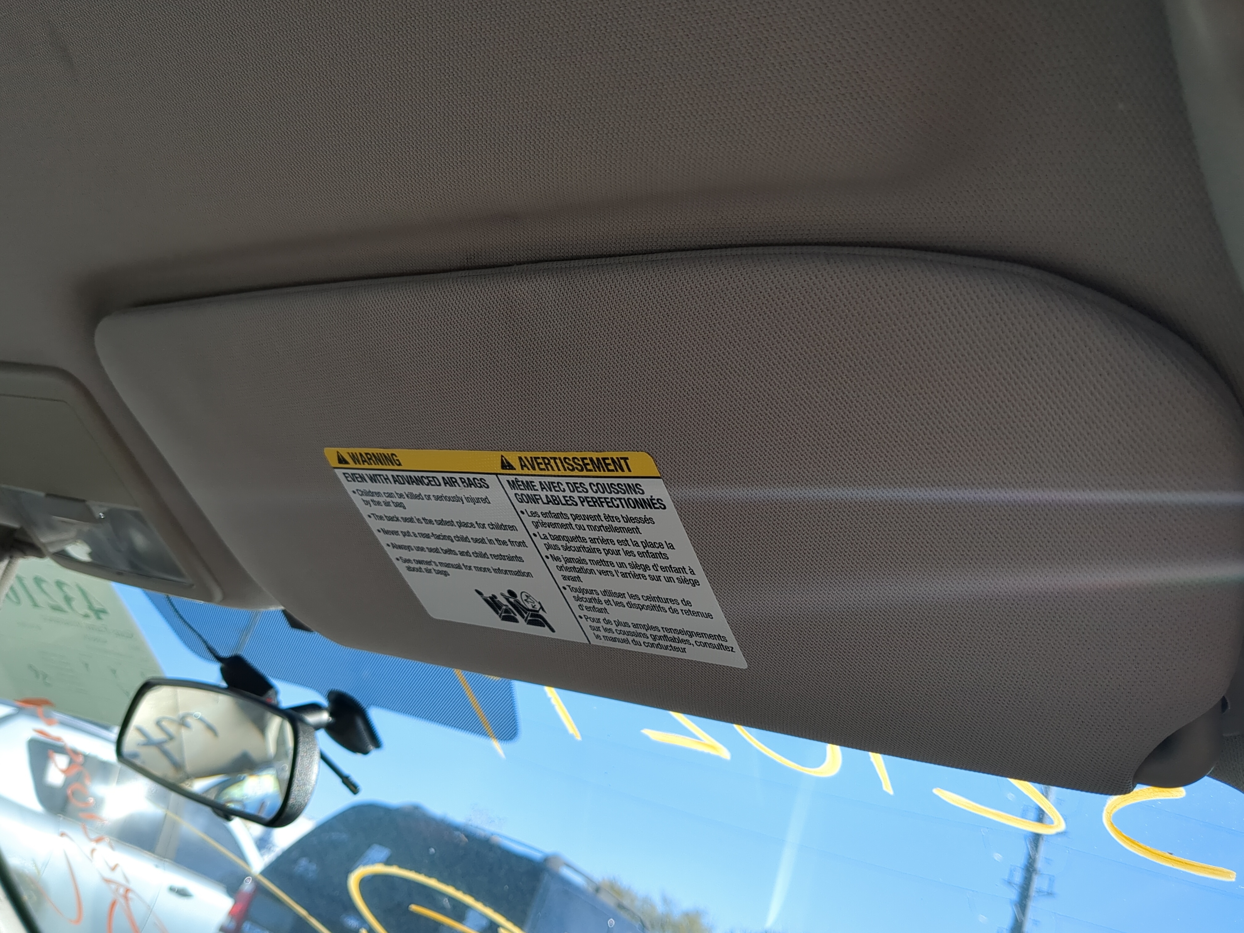 Picture of 2011-2012 Nissan Sentra Passenger Sun Visor Mirror Right Sunvisor 1206590