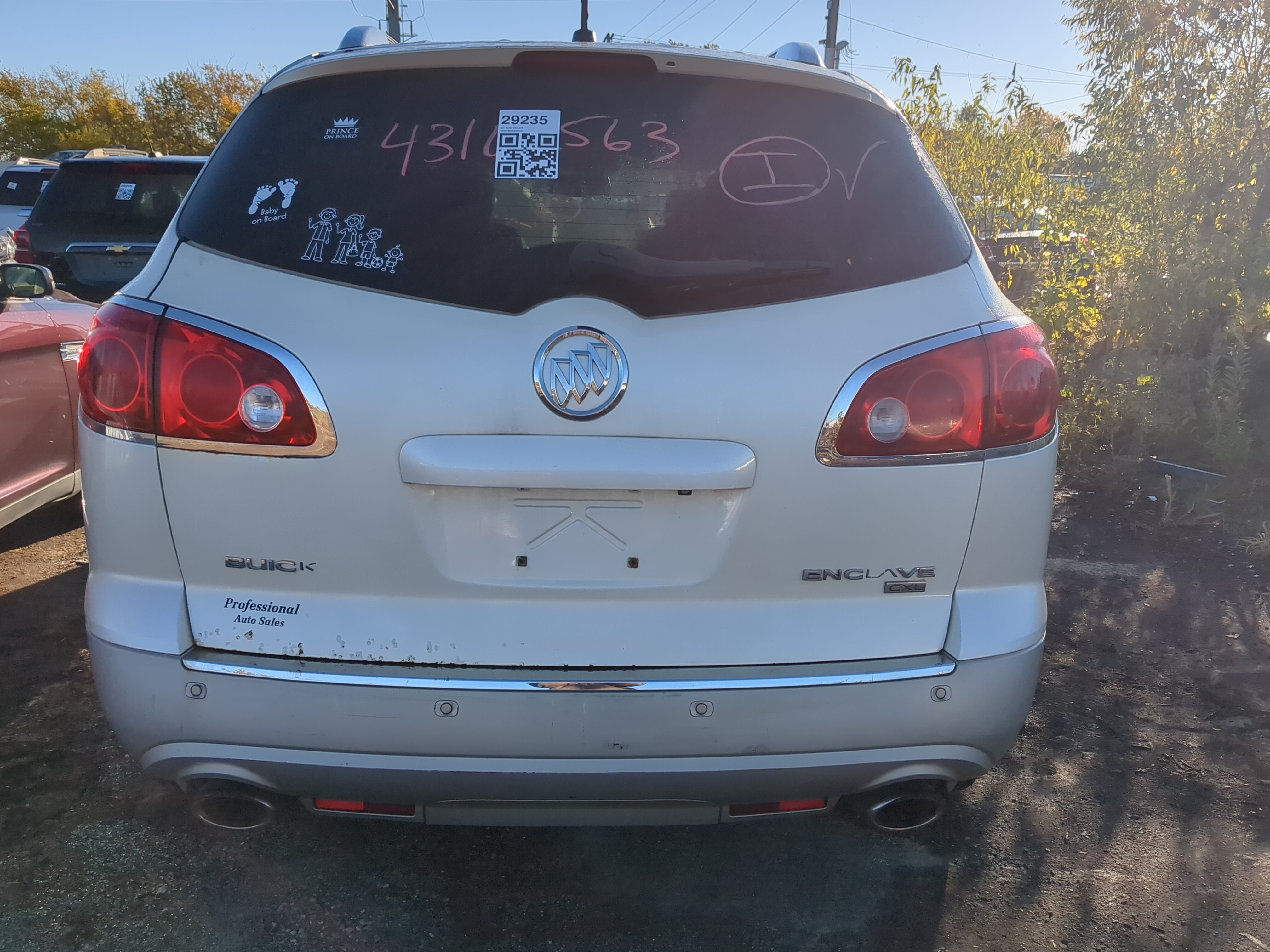 2008-2012 Buick Enclave Trunk/decklid/hatch/tailgate Oem 1206660 - Oemusedautoparts1.com