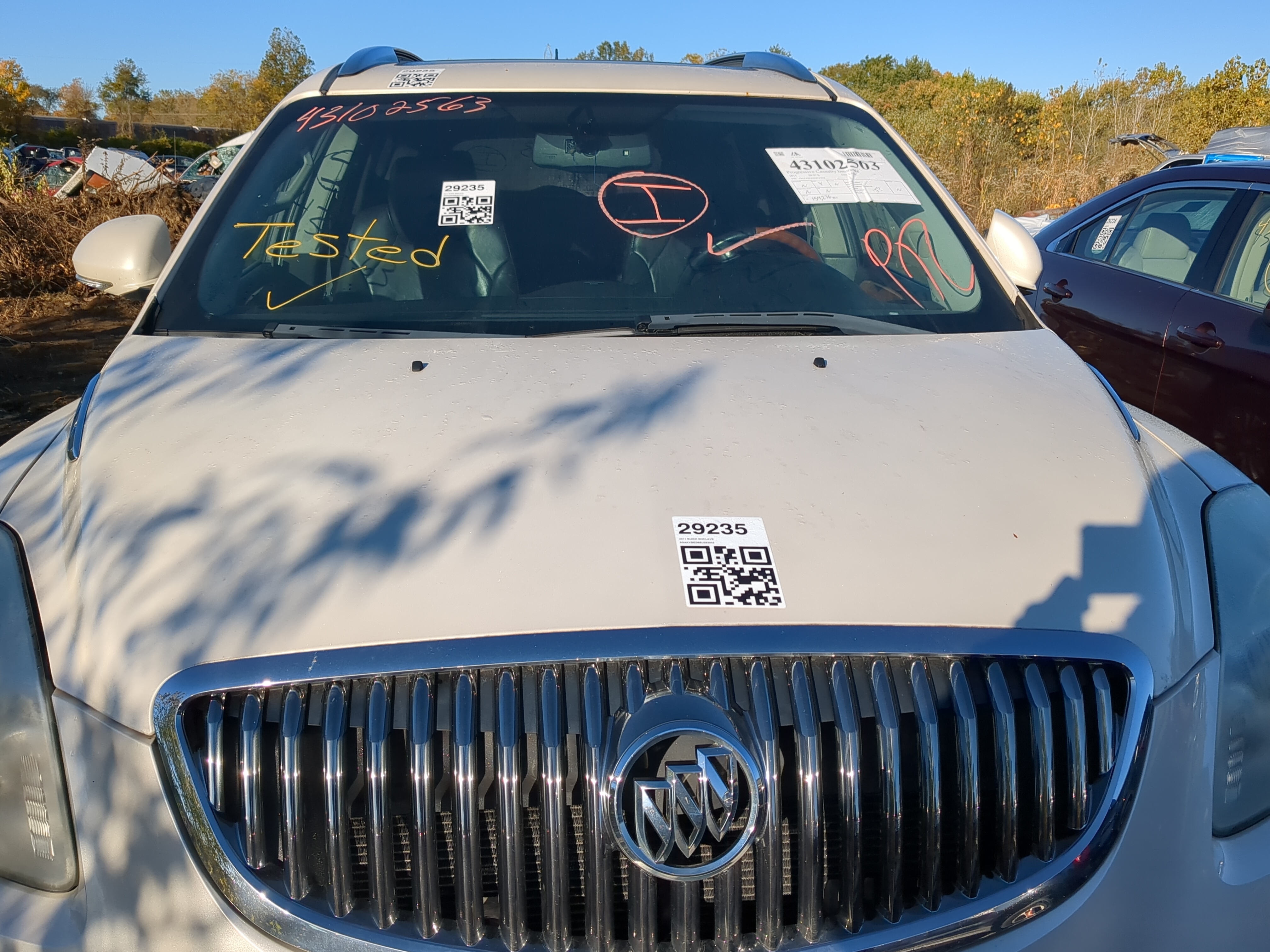 2008-2012 Buick Enclave Hood Oem 1206780 - Oemusedautoparts1.com