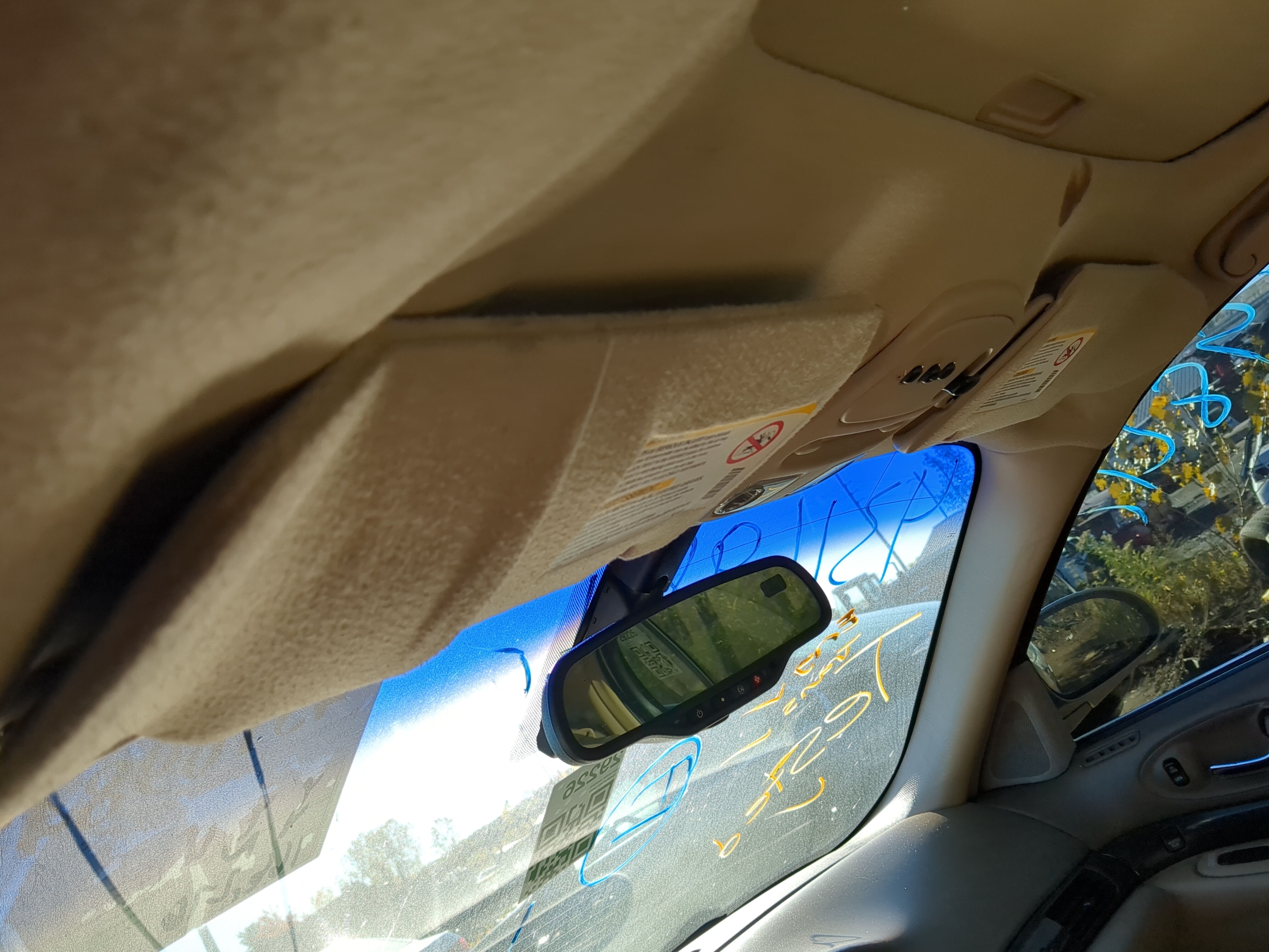 Picture of 2000-2005 Buick Lesabre Driver Sun Visor Mirror Left Sunvisor 1206920