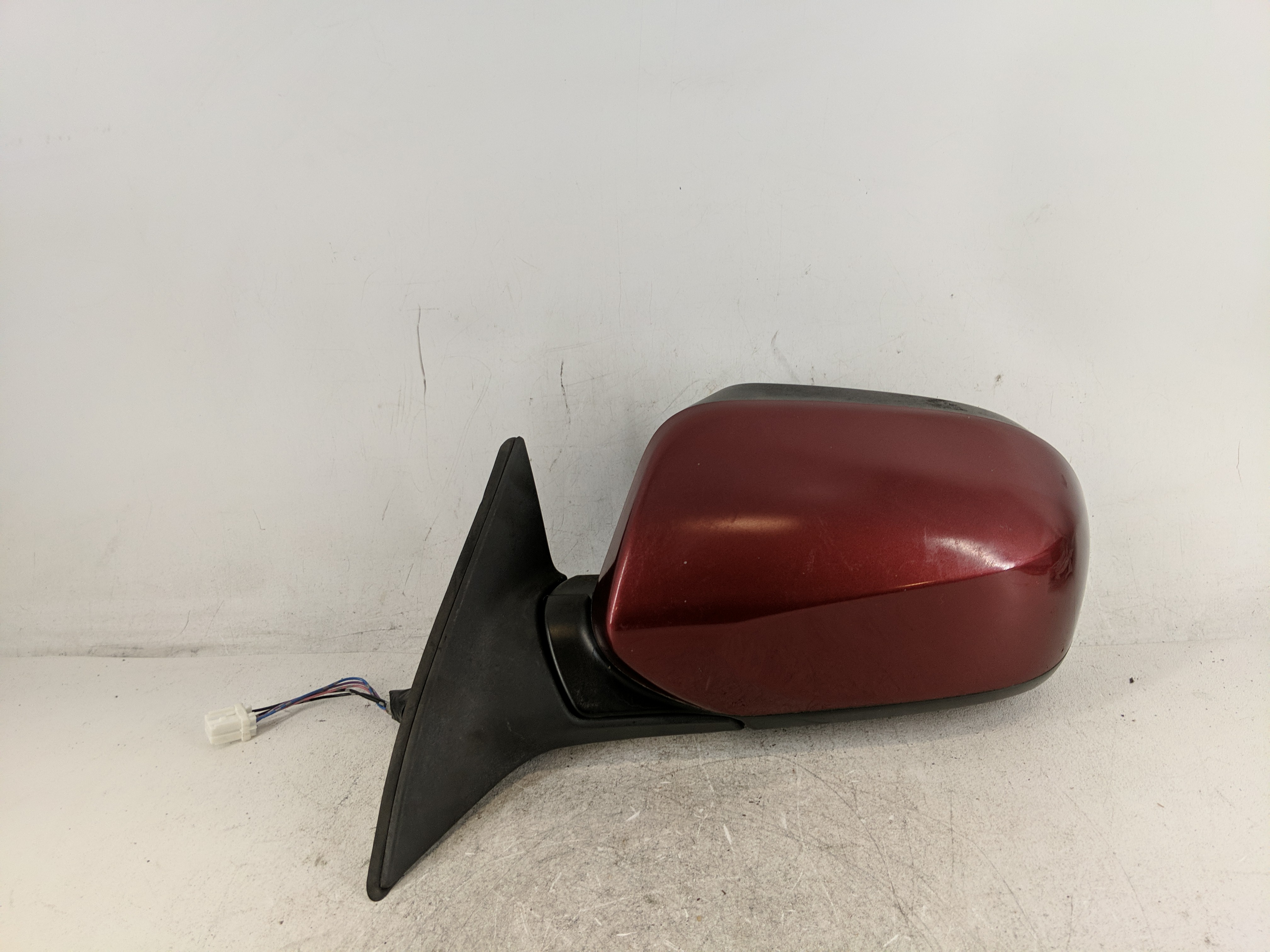 2011-2014 Subaru Legacy Driver Left Side View Power Door Mirror Red 1207173 - Oemusedautoparts1.com