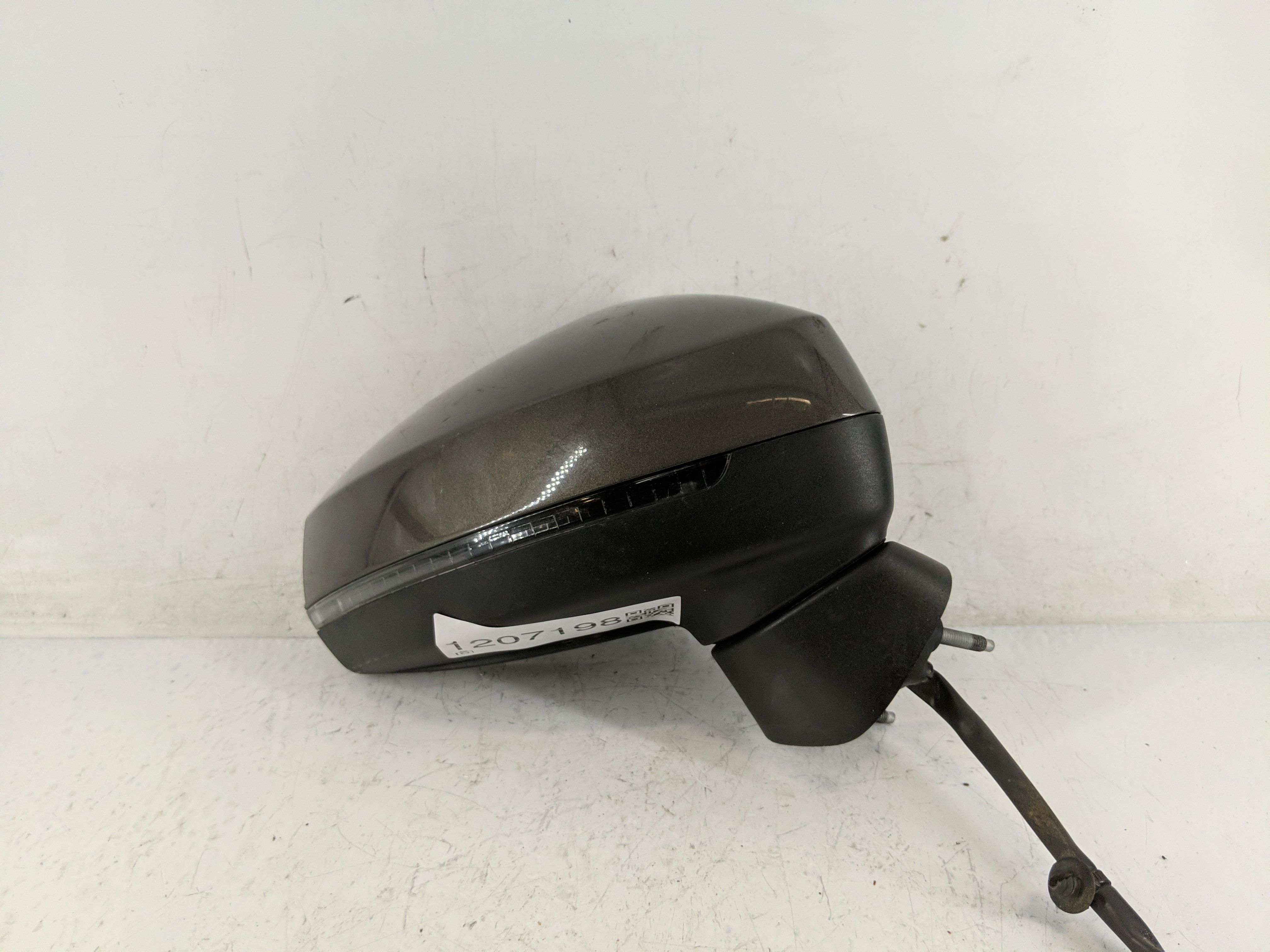 2015-2018 Audi A3 Passenger Right Side View Power Door Mirror Dark Brown 1207198 - Oemusedautoparts1.com
