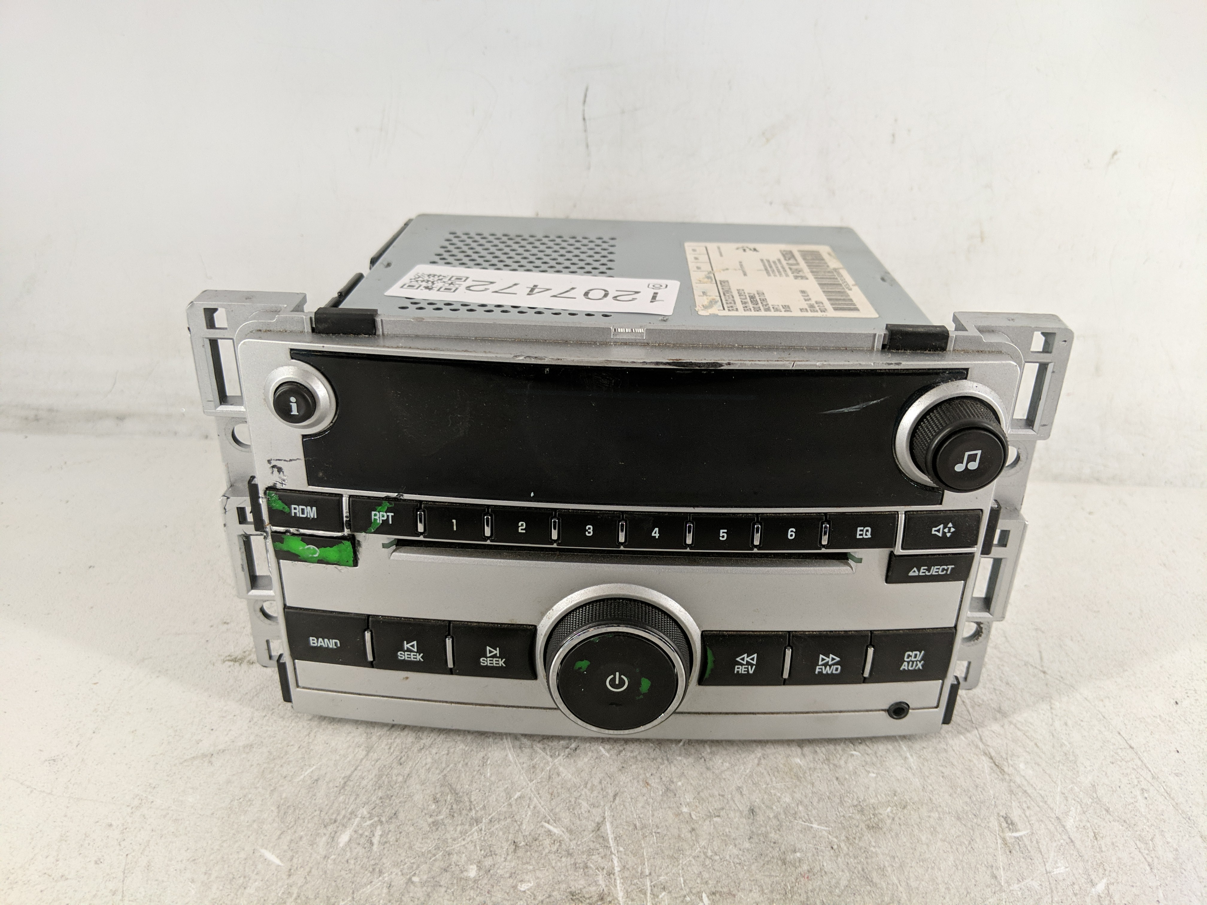 2009-2012 Chevrolet Malibu Am Fm Cd Player Radio Receiver 1207472 - Oemusedautoparts1.com