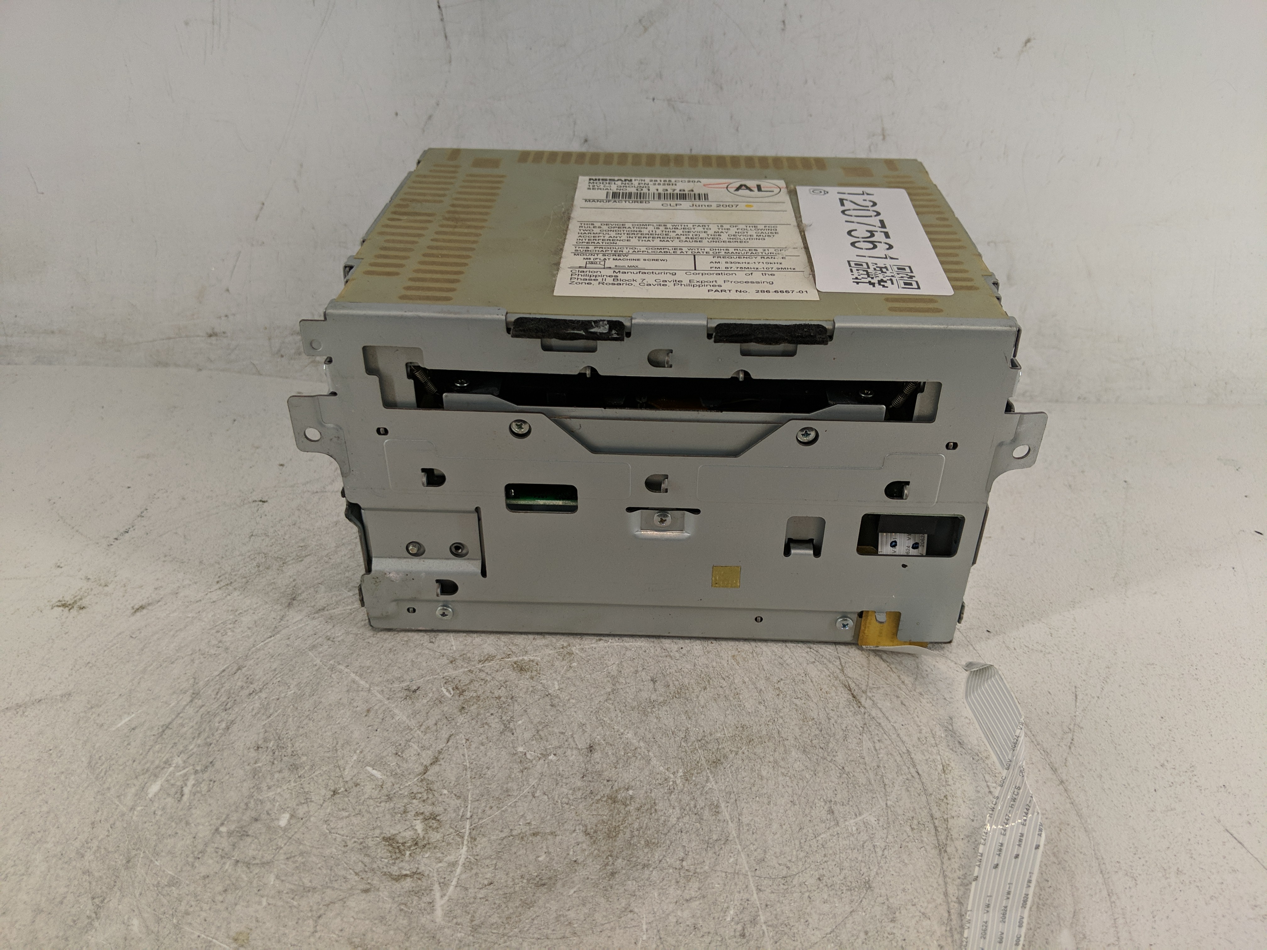 2006-2007 Nissan Murano Am Fm Cd Player Radio Receiver 1207561 - Oemusedautoparts1.com