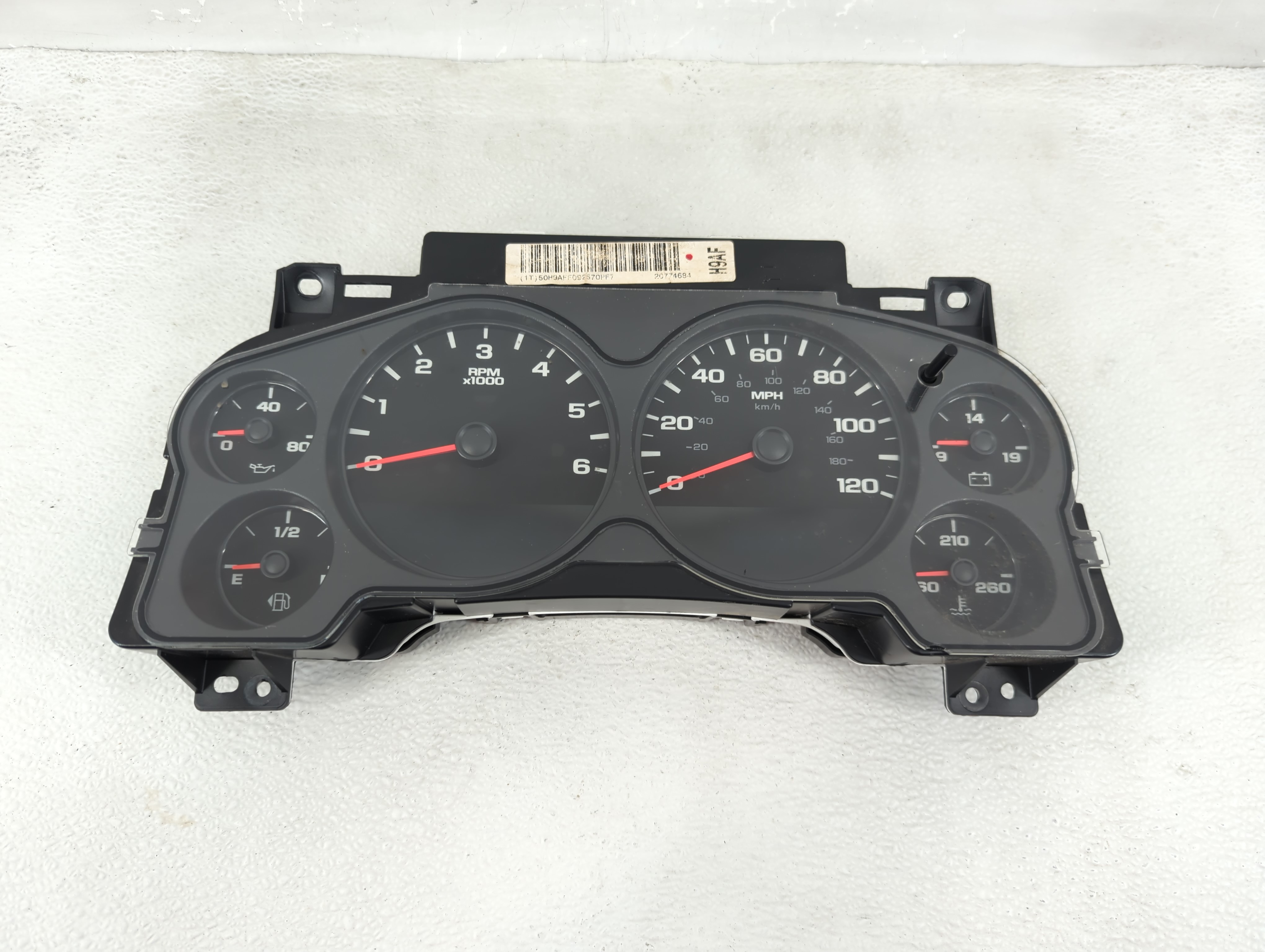 2007-2010 Chevrolet Silverado 1500 Speedometer Instrument Cluster Gauges 1207682 - Oemusedautoparts1.com