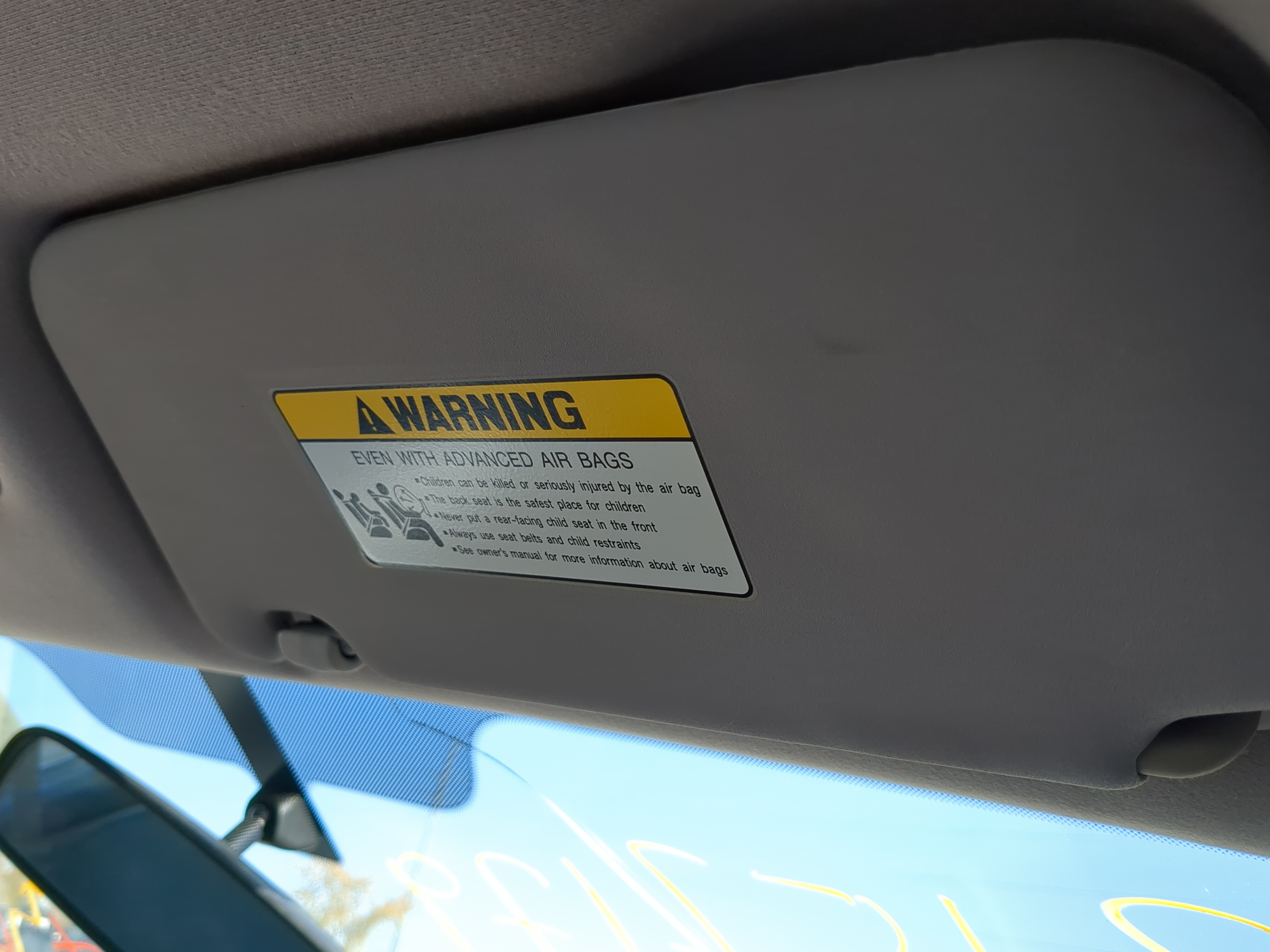 Picture of 2006-2011 Kia Rio Passenger Sun Visor Mirror Right Sunvisor 1208276
