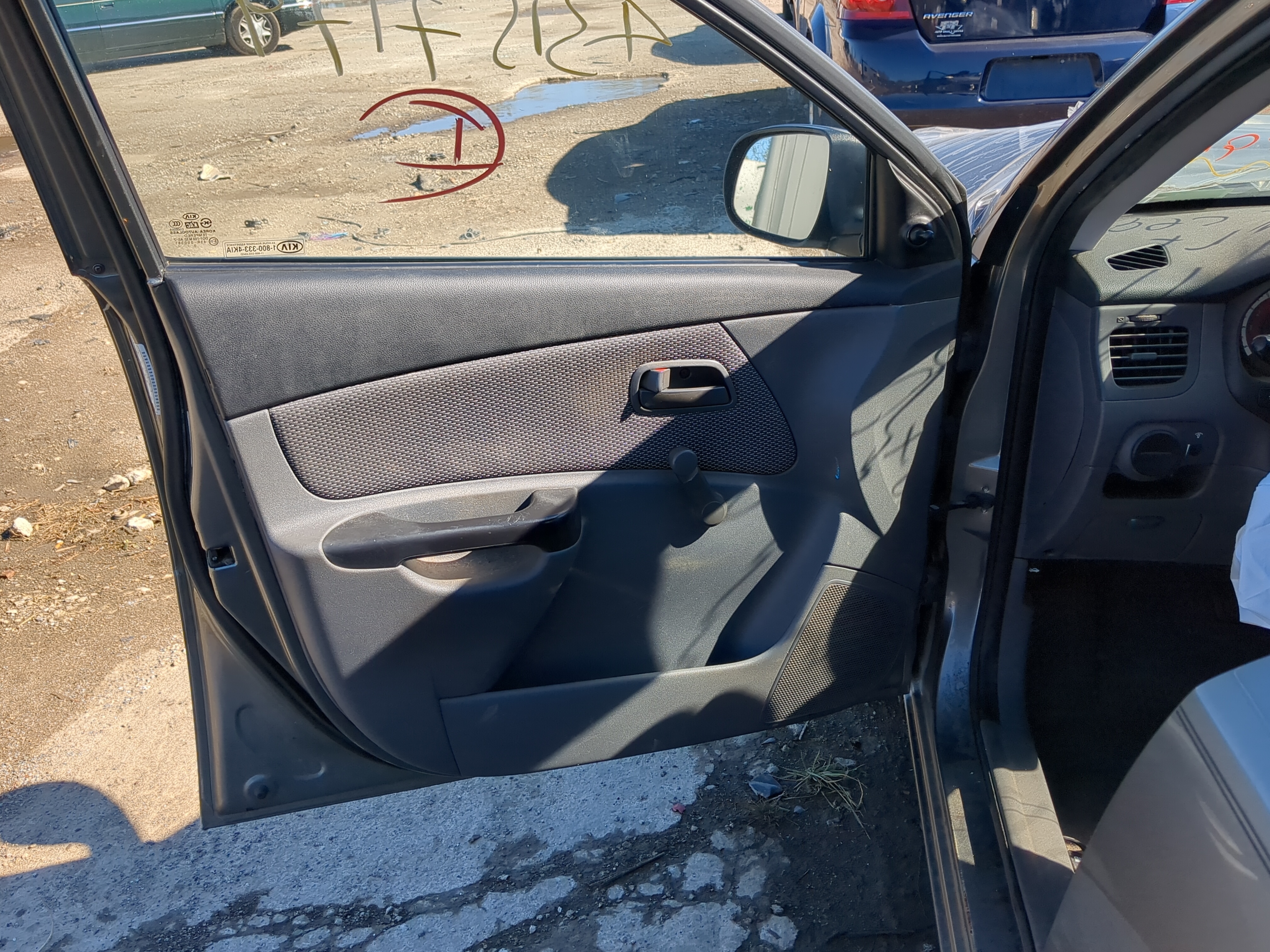 2011 Kia Rio Front Left Driver Interior Door Panel Trim 1208312 - Oemusedautoparts1.com