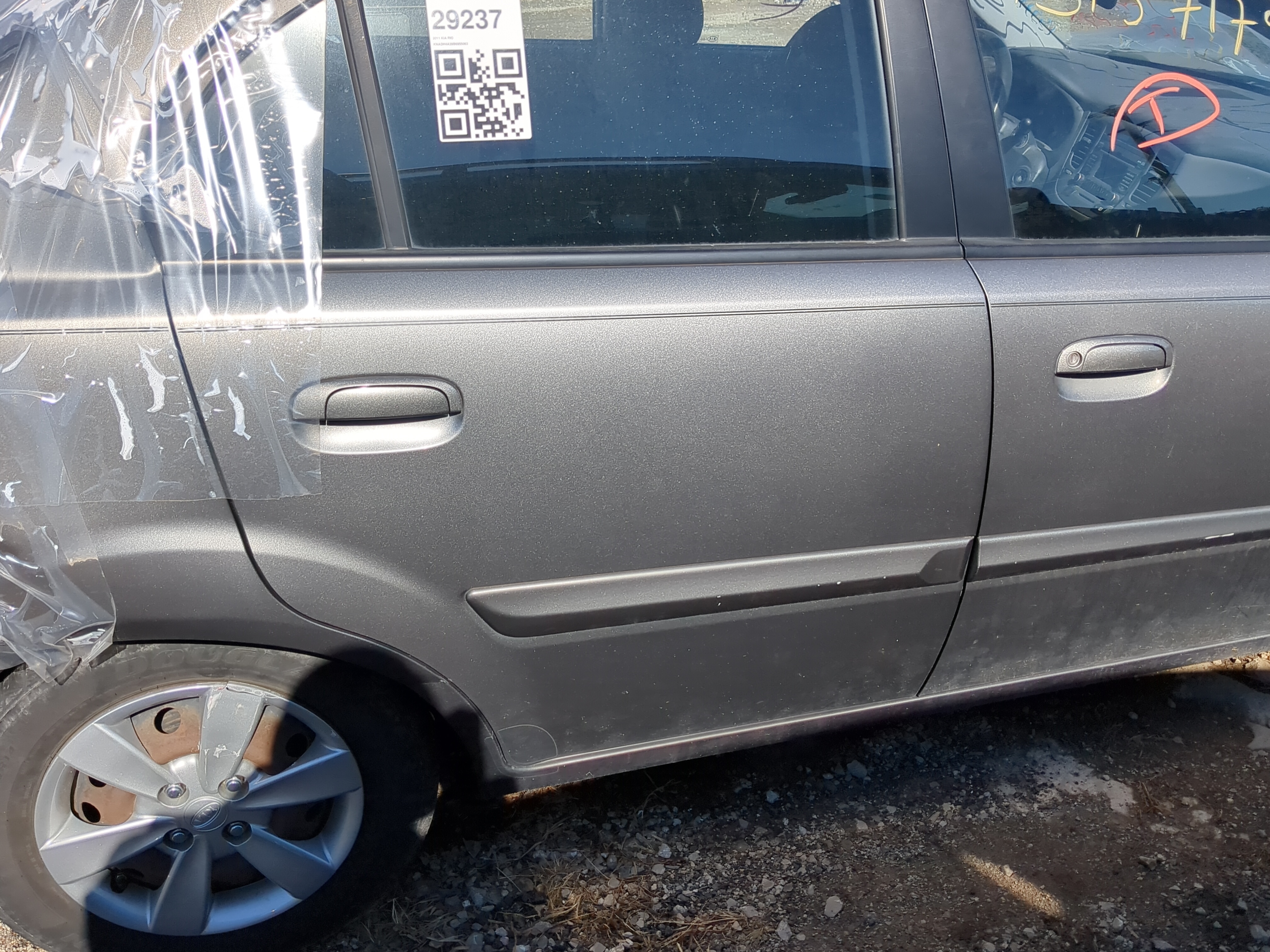 2006-2011 Kia Rio Passenger Rear Door Oem 1208315 - Oemusedautoparts1.com