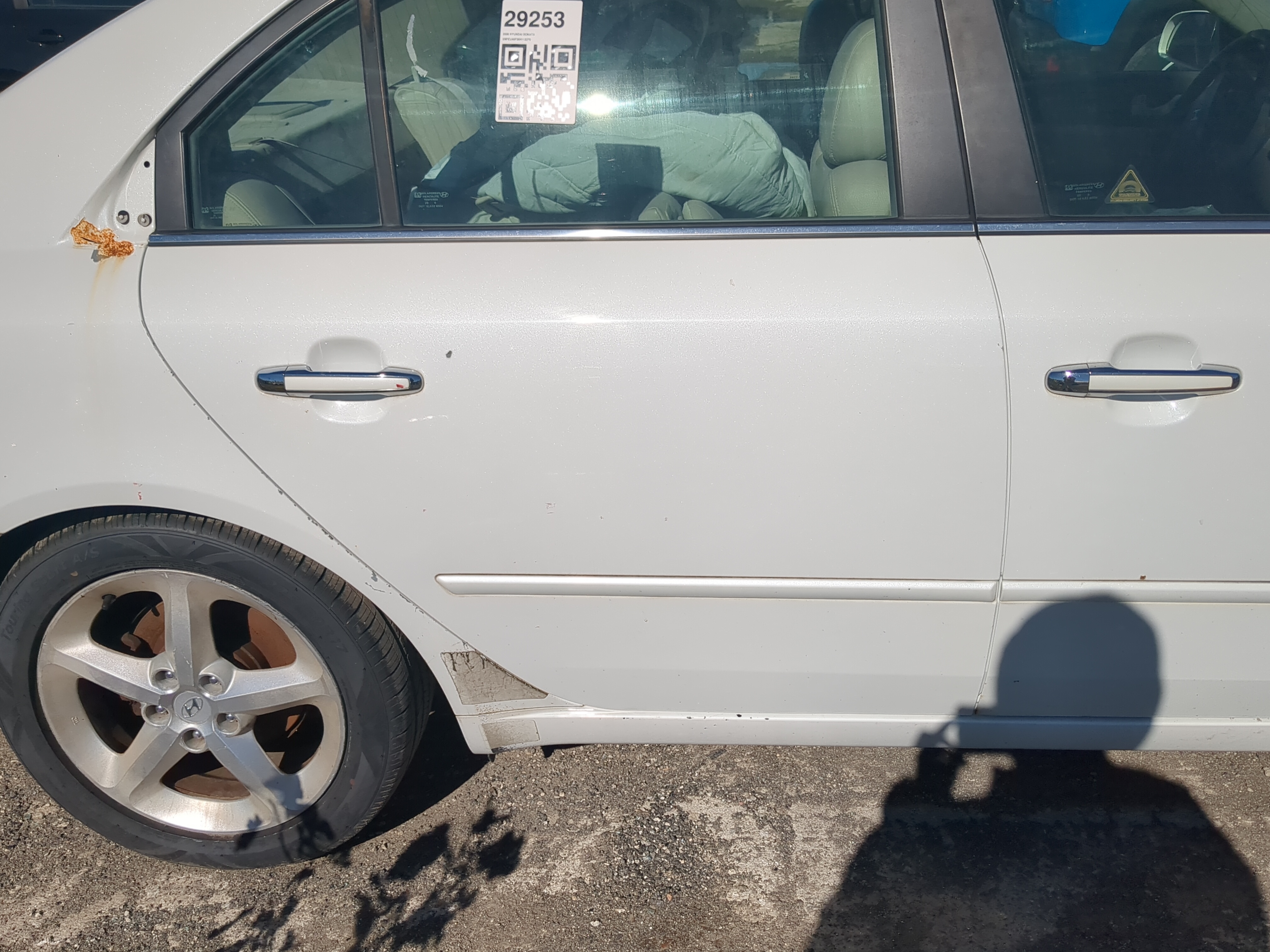 2006-2010 Hyundai Sonata Passenger Rear Door Oem 1209181 - Oemusedautoparts1.com