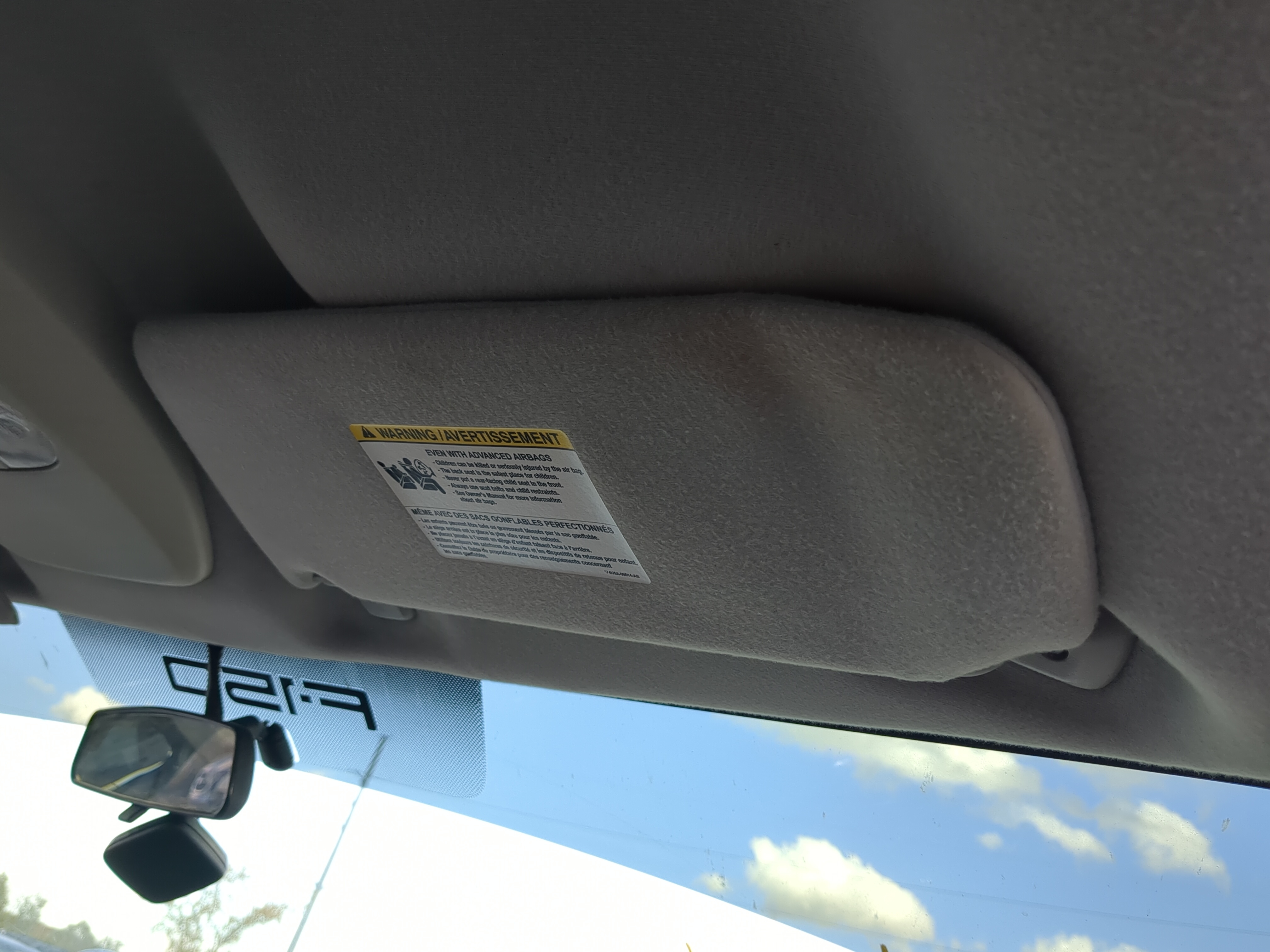 2004-2008 Ford F-150 Passenger Sun Visor Mirror Right Sunvisor 1210623 - Oemusedautoparts1.com