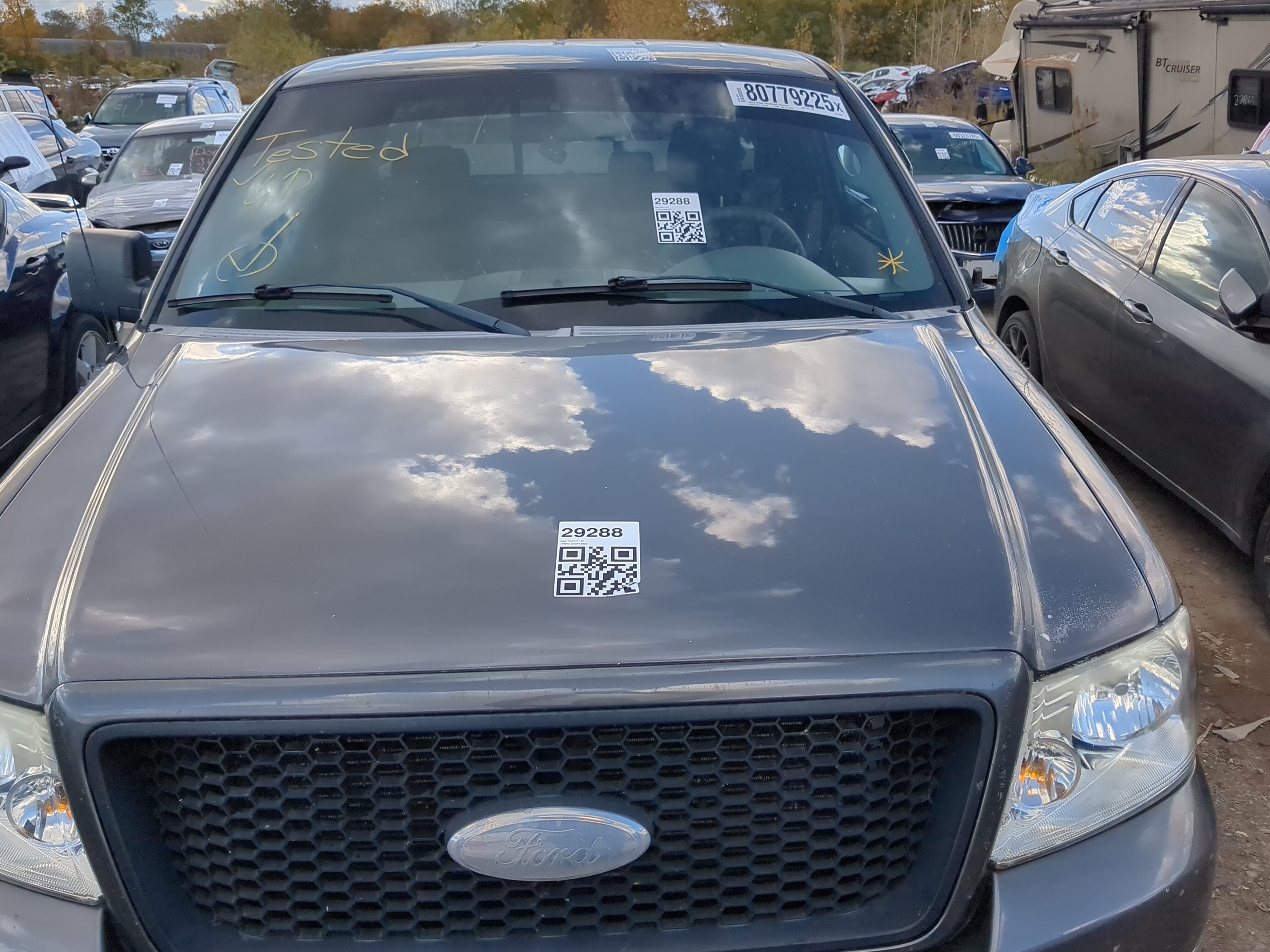 2004-2008 Ford F-150 Hood Oem 1210650 - Oemusedautoparts1.com