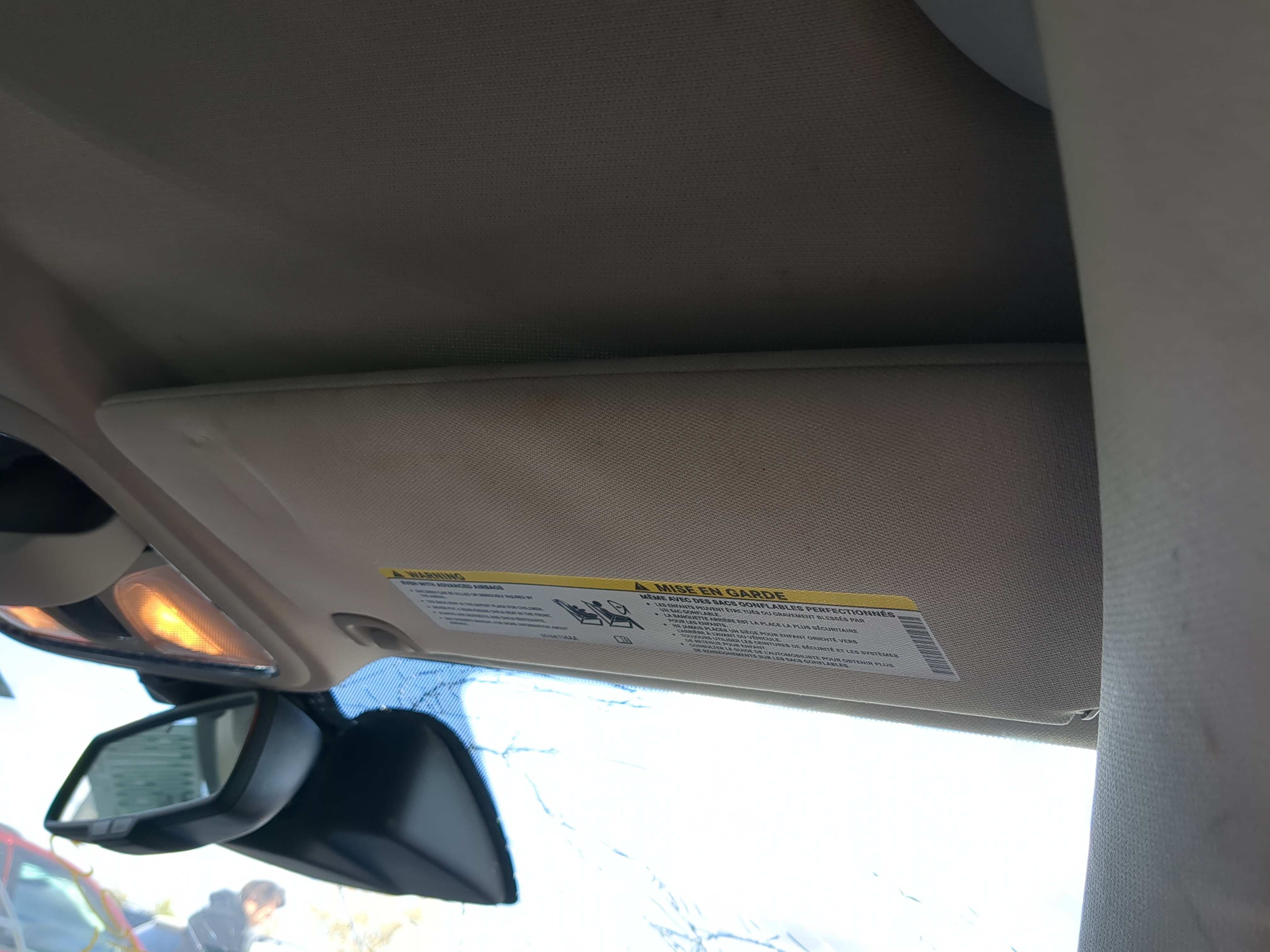 2014-2018 Jeep Cherokee Passenger Sun Visor Mirror Right Sunvisor 1210819 - Oemusedautoparts1.com