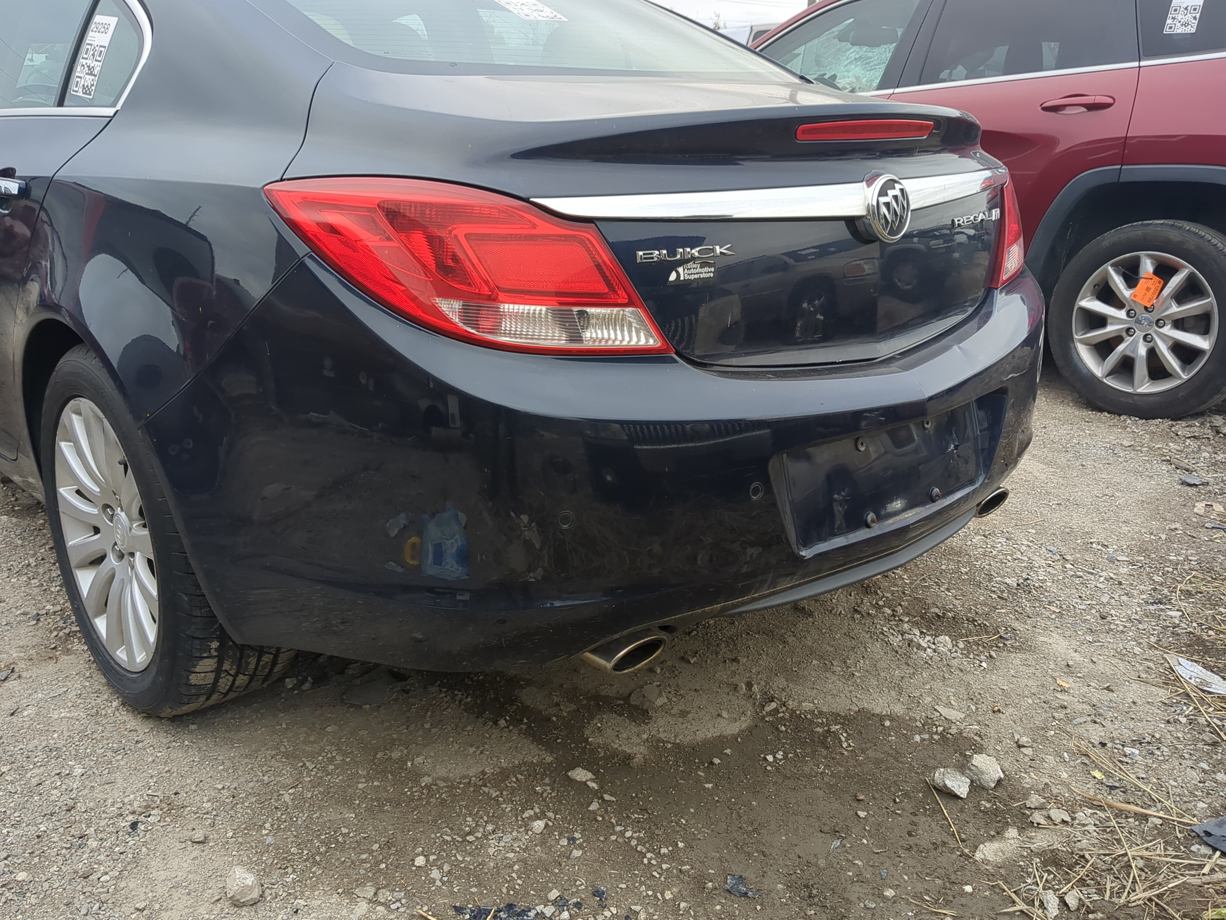 2011-2013 Buick Regal Rear Bumper Assembly Oem 1211178 - Oemusedautoparts1.com
