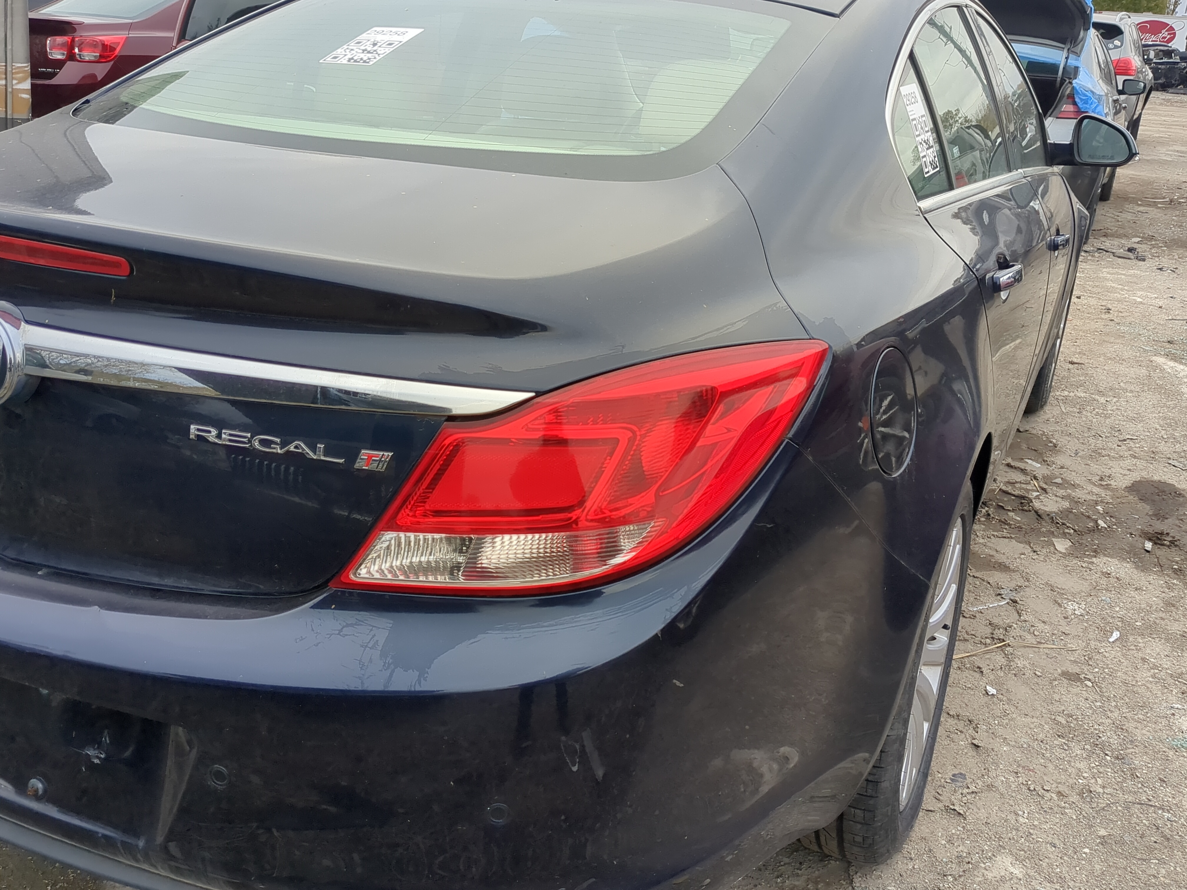 2011-2013 Buick Regal Passenger Right Side Tail Light Taillight Oem 1211181 - Oemusedautoparts1.com