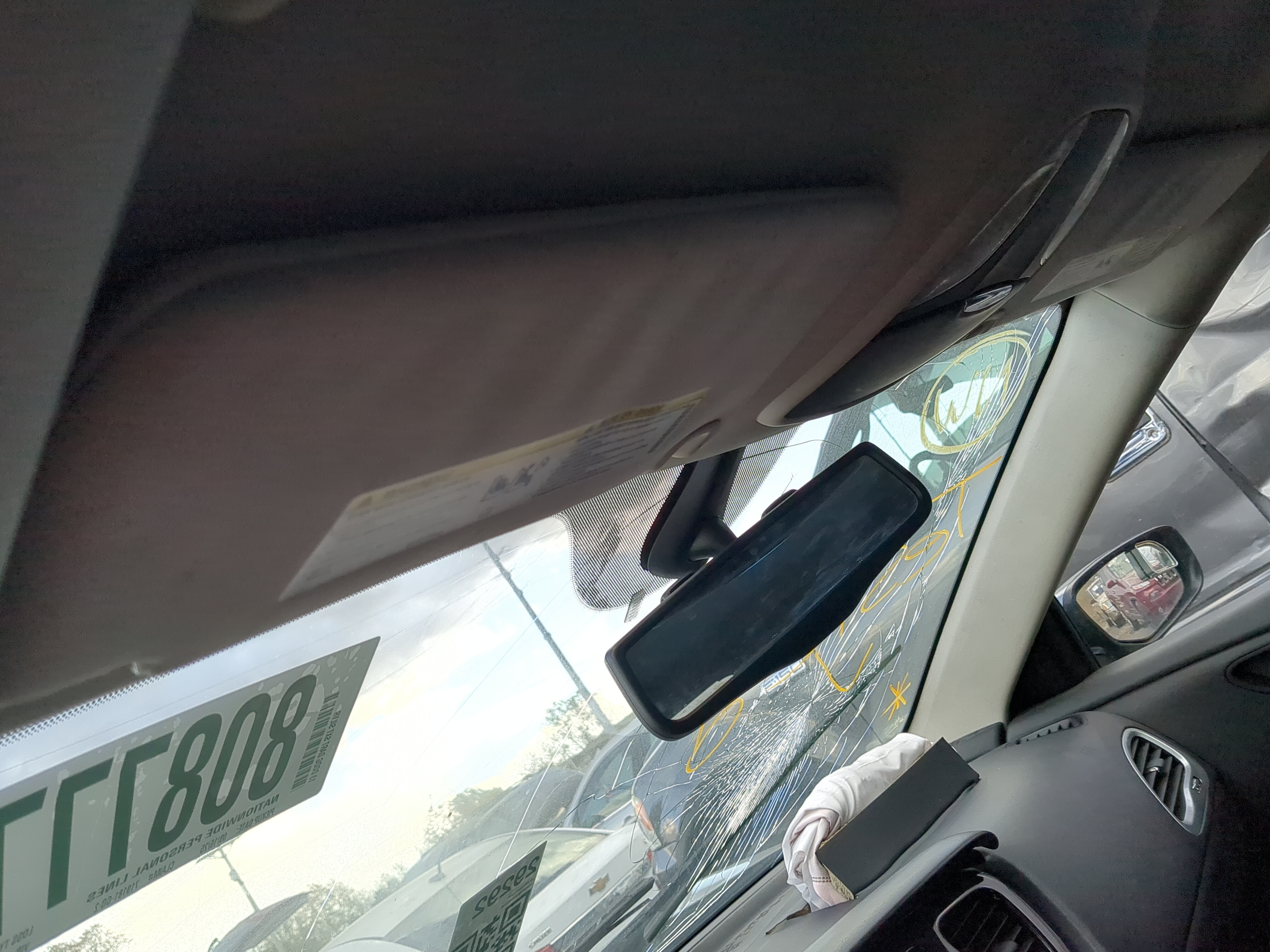 2013-2016 Dodge Dart Driver Sun Visor Mirror Left Sunvisor 1211279 - Oemusedautoparts1.com