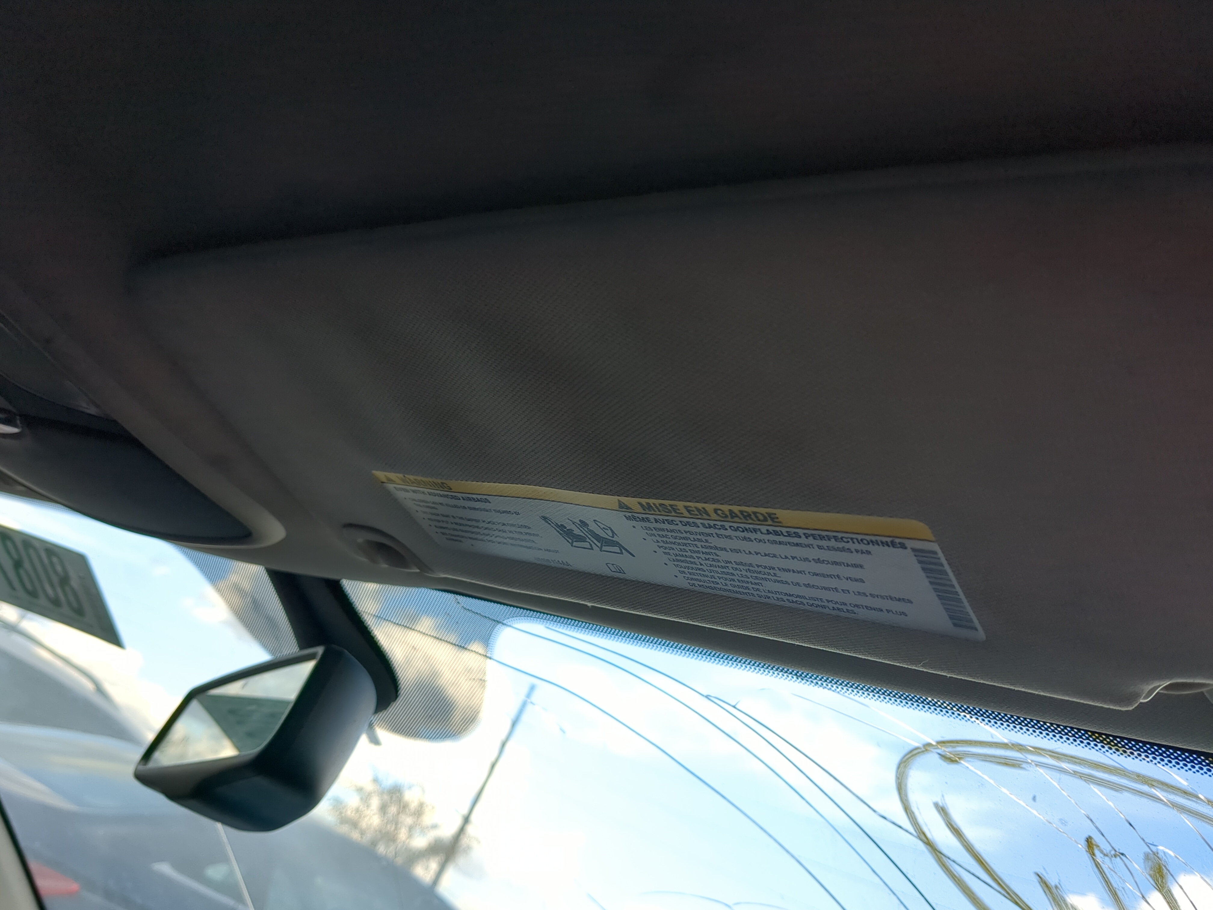 2013-2014 Dodge Dart Passenger Sun Visor Mirror Right Sunvisor 1211280 - Oemusedautoparts1.com