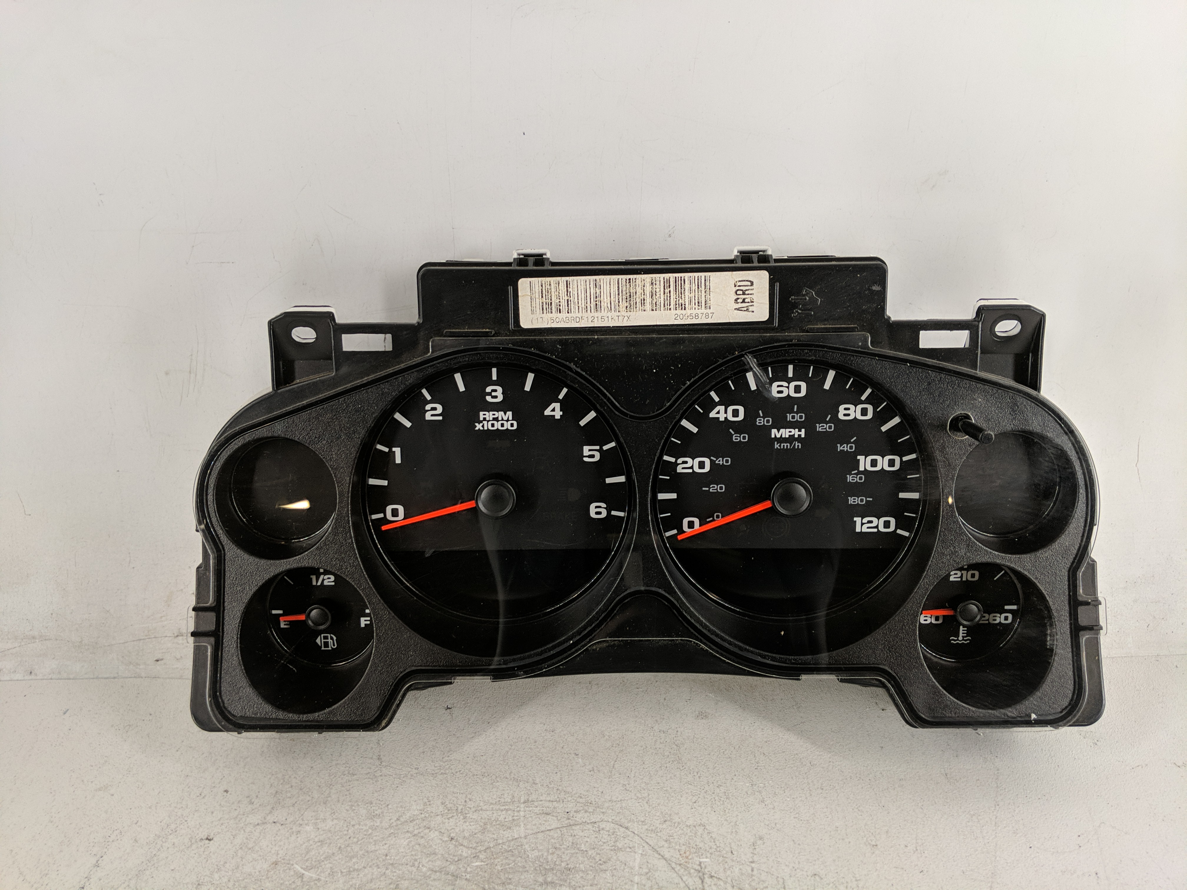 2010-2012 Chevrolet Silverado 1500 Speedometer Instrument Cluster Gauges 1211498 - Oemusedautoparts1.com