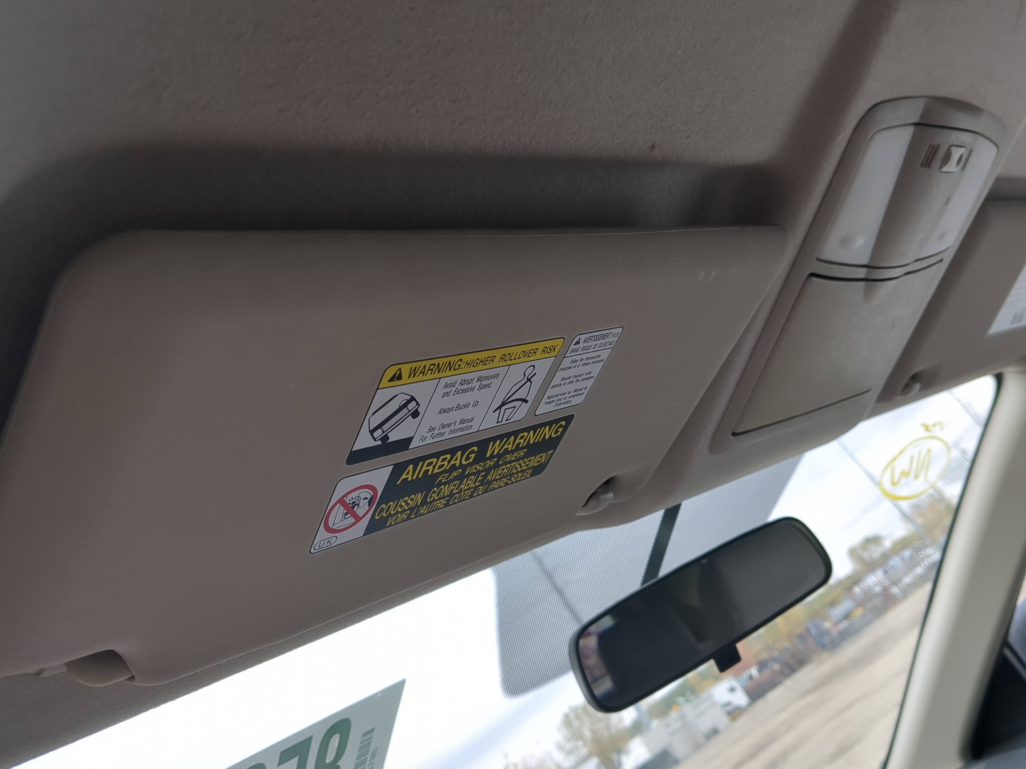 2011-2015 Nissan Rogue Driver Sun Visor Mirror Left Sunvisor 1211699 - Oemusedautoparts1.com