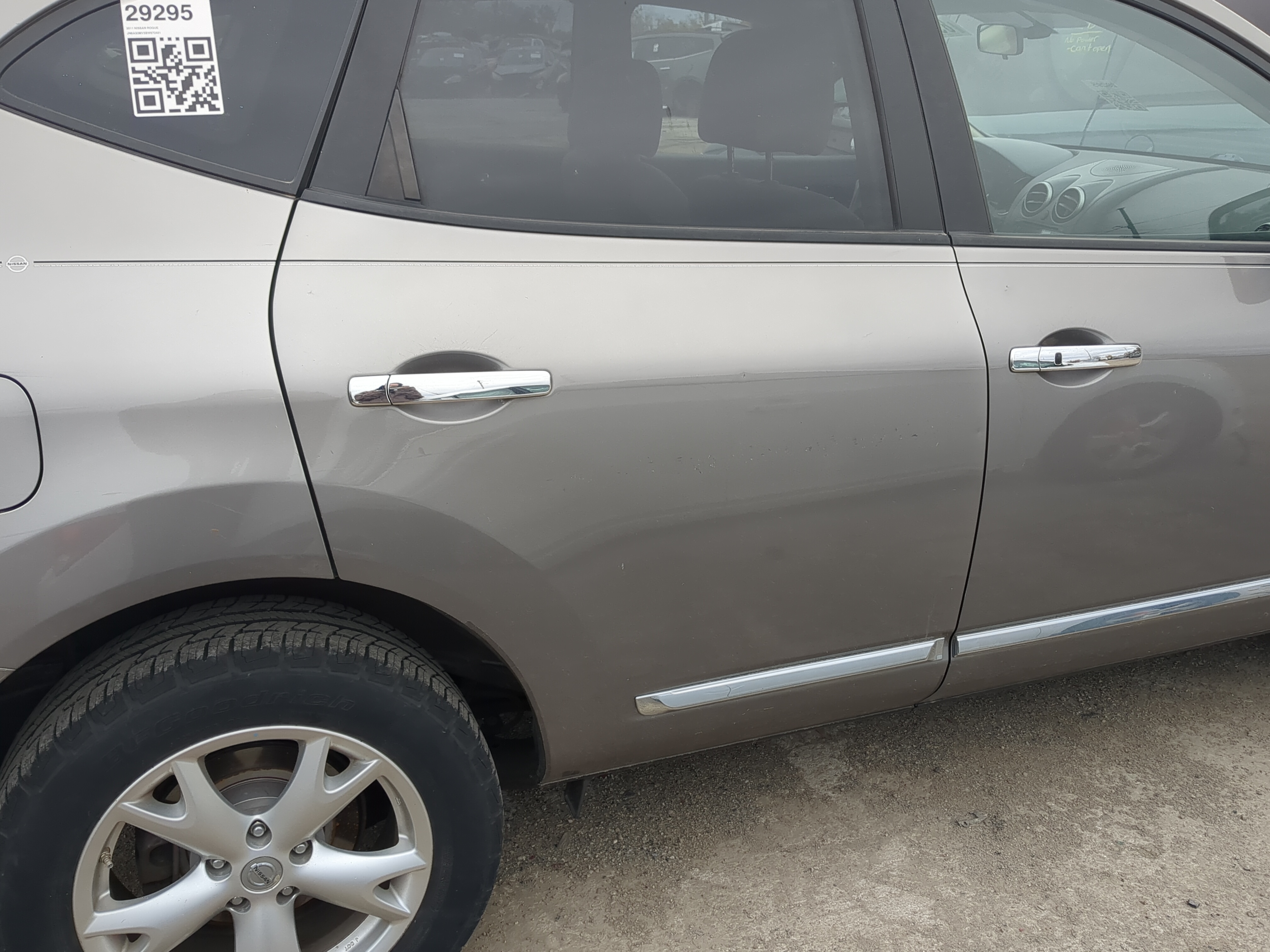 2011-2015 Nissan Rogue Passenger Rear Door Oem 1211830 - Oemusedautoparts1.com