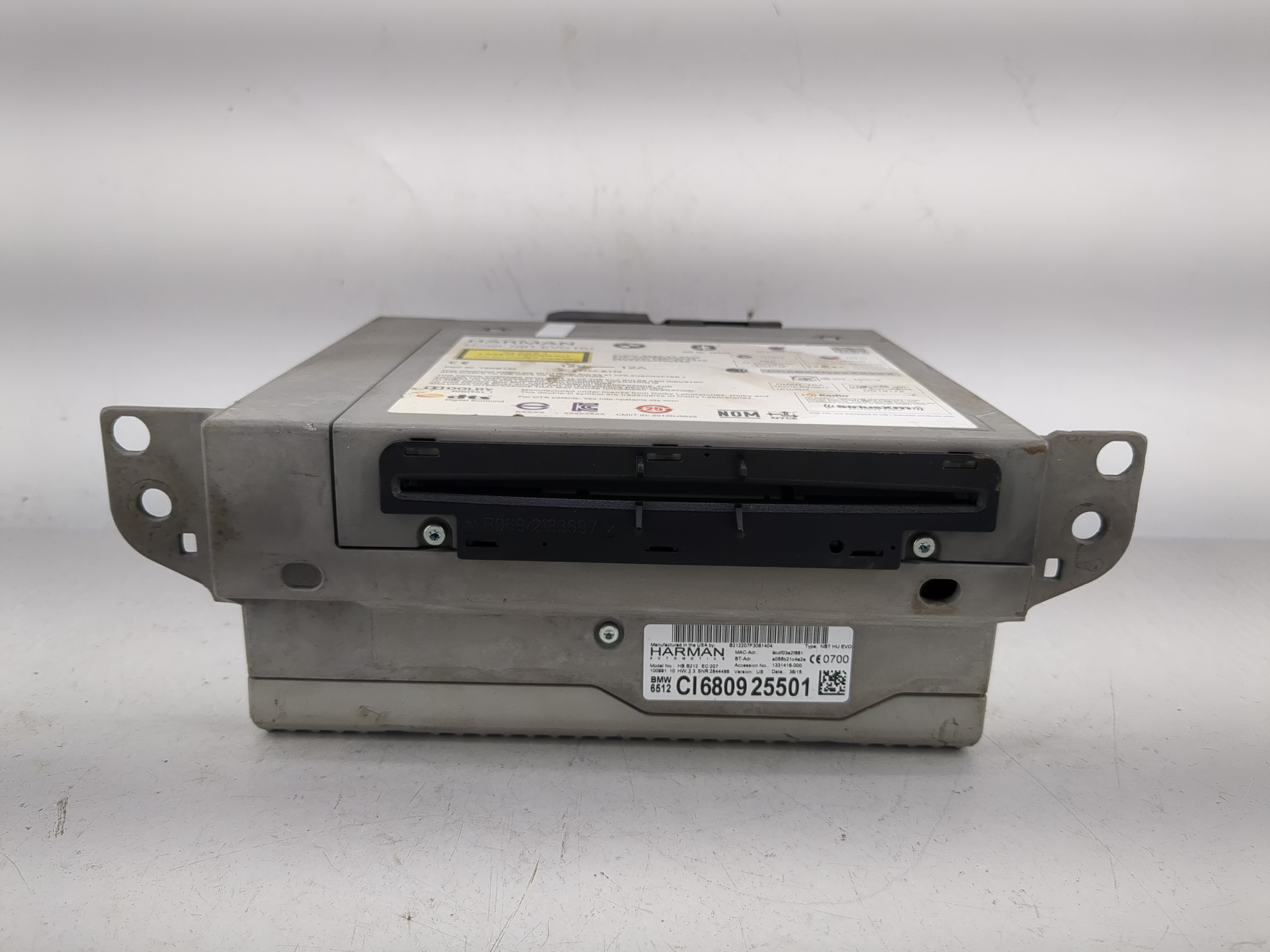 2016-2019 Bmw 750i Am Fm Cd Player Radio Receiver 1212678 - Oemusedautoparts1.com