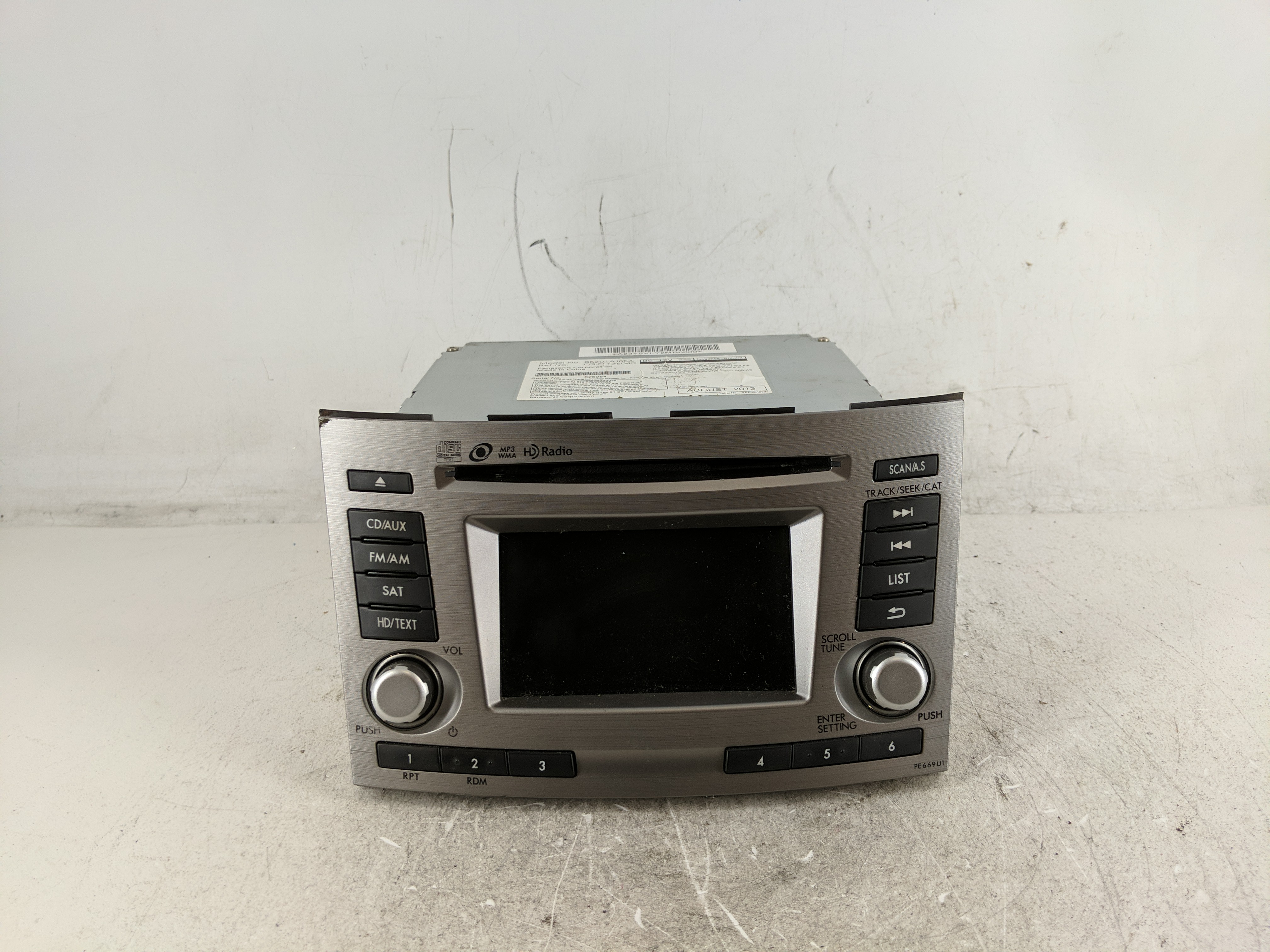 2012-2014 Subaru Legacy Am Fm Cd Player Radio Receiver 1212781 - Oemusedautoparts1.com