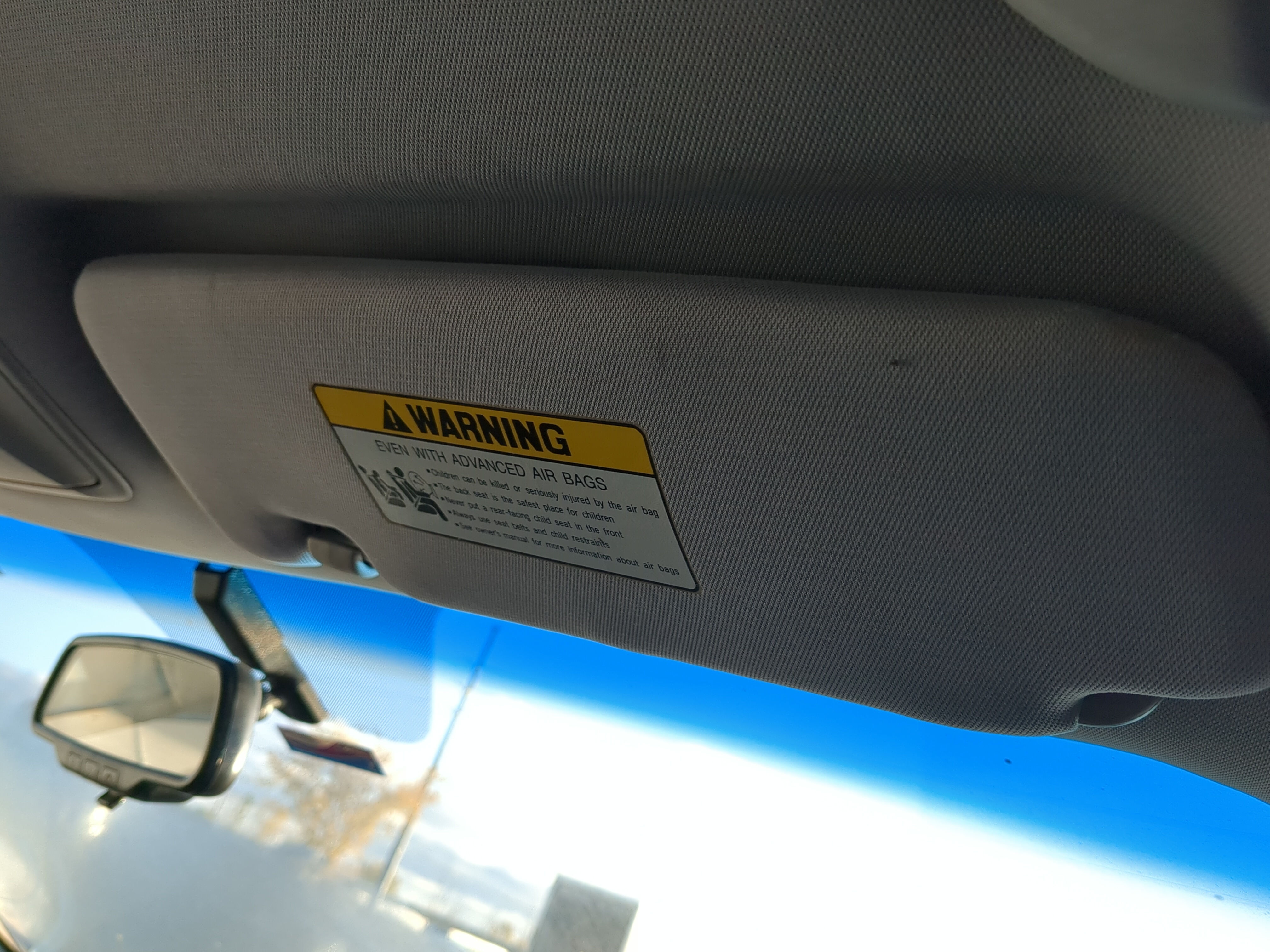 2011-2015 Hyundai Sonata Passenger Sun Visor Mirror Right Sunvisor 1212942 - Oemusedautoparts1.com