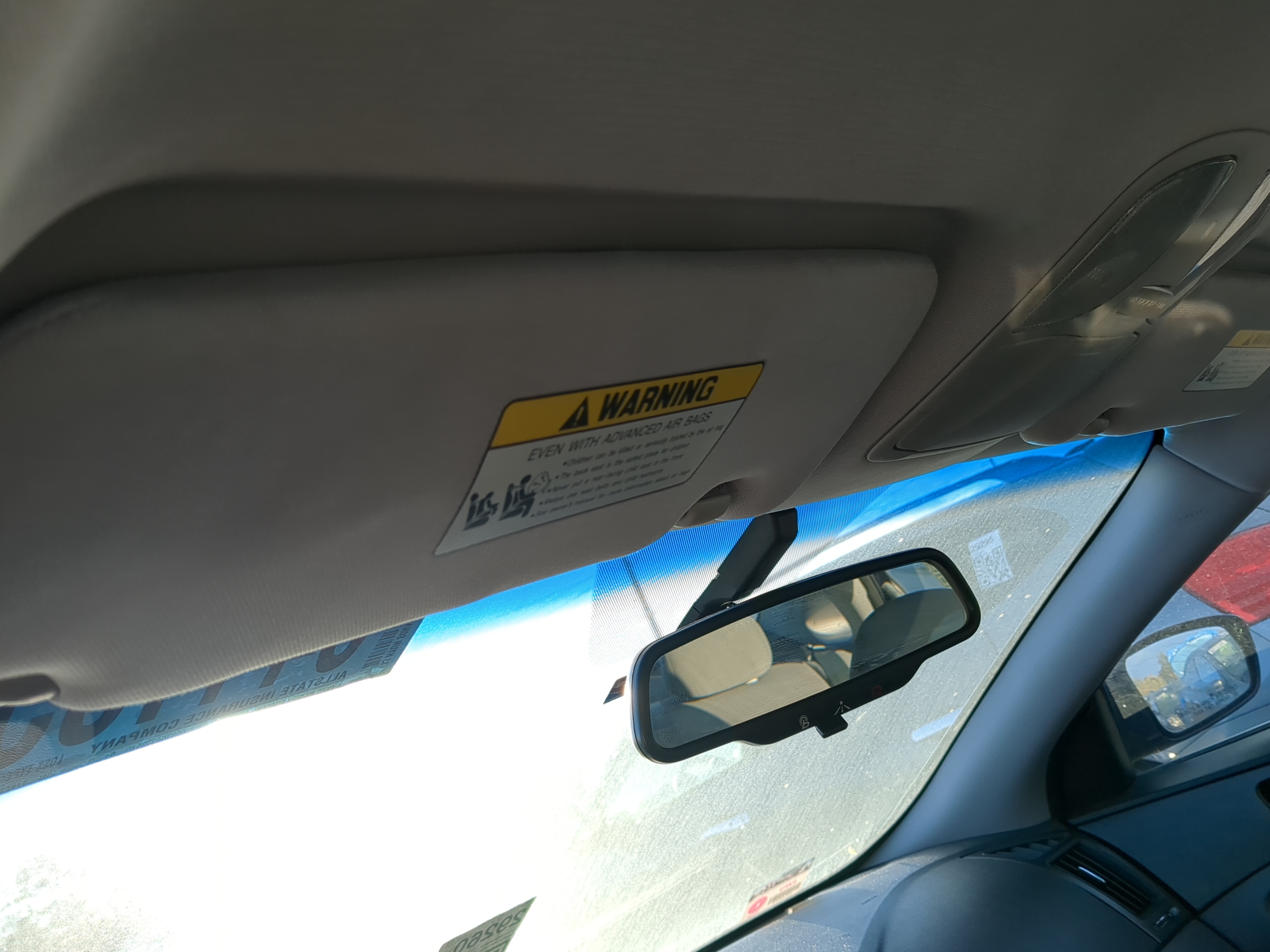 2011-2015 Hyundai Sonata Driver Sun Visor Mirror Left Sunvisor 1212961 - Oemusedautoparts1.com