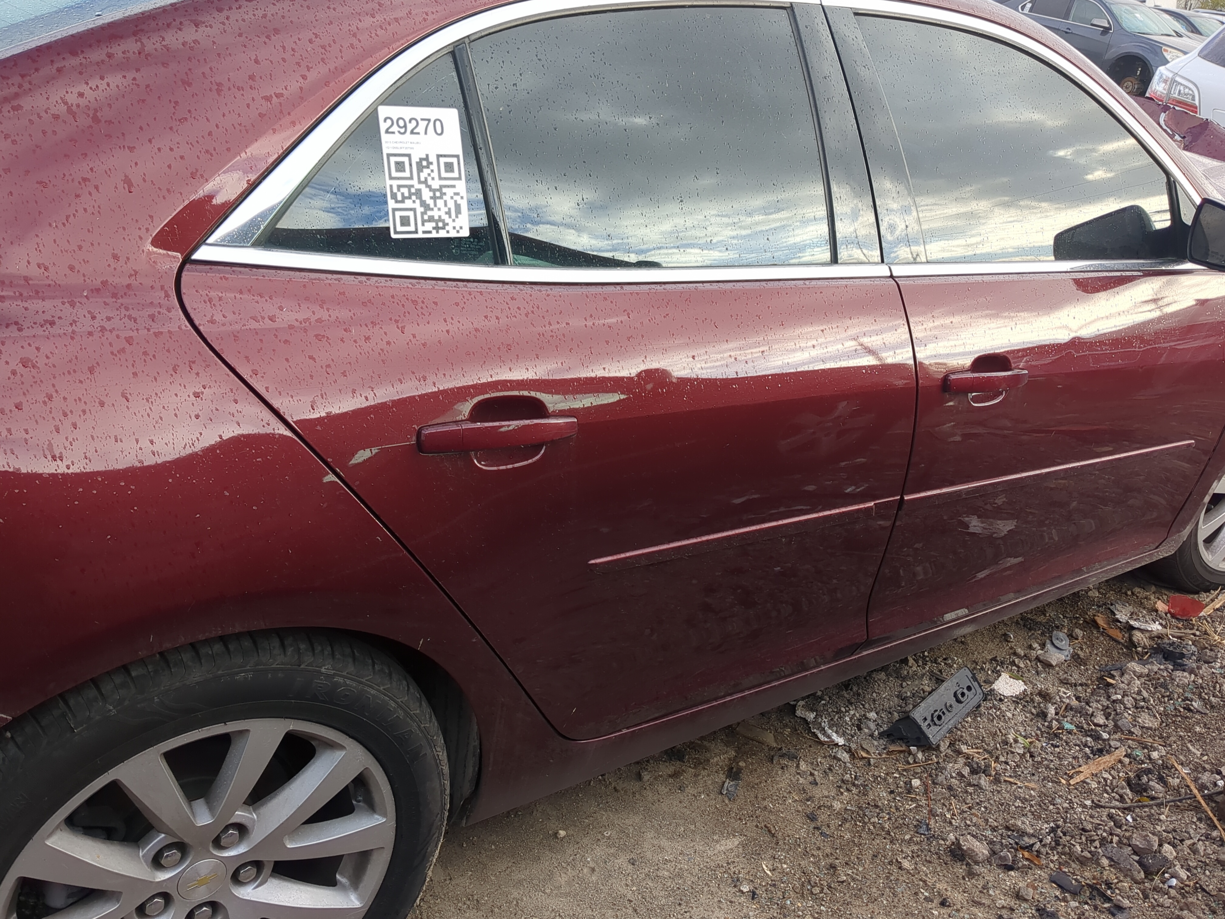 2013-2016 Chevrolet Malibu Passenger Rear Door Oem 1213323 - Oemusedautoparts1.com