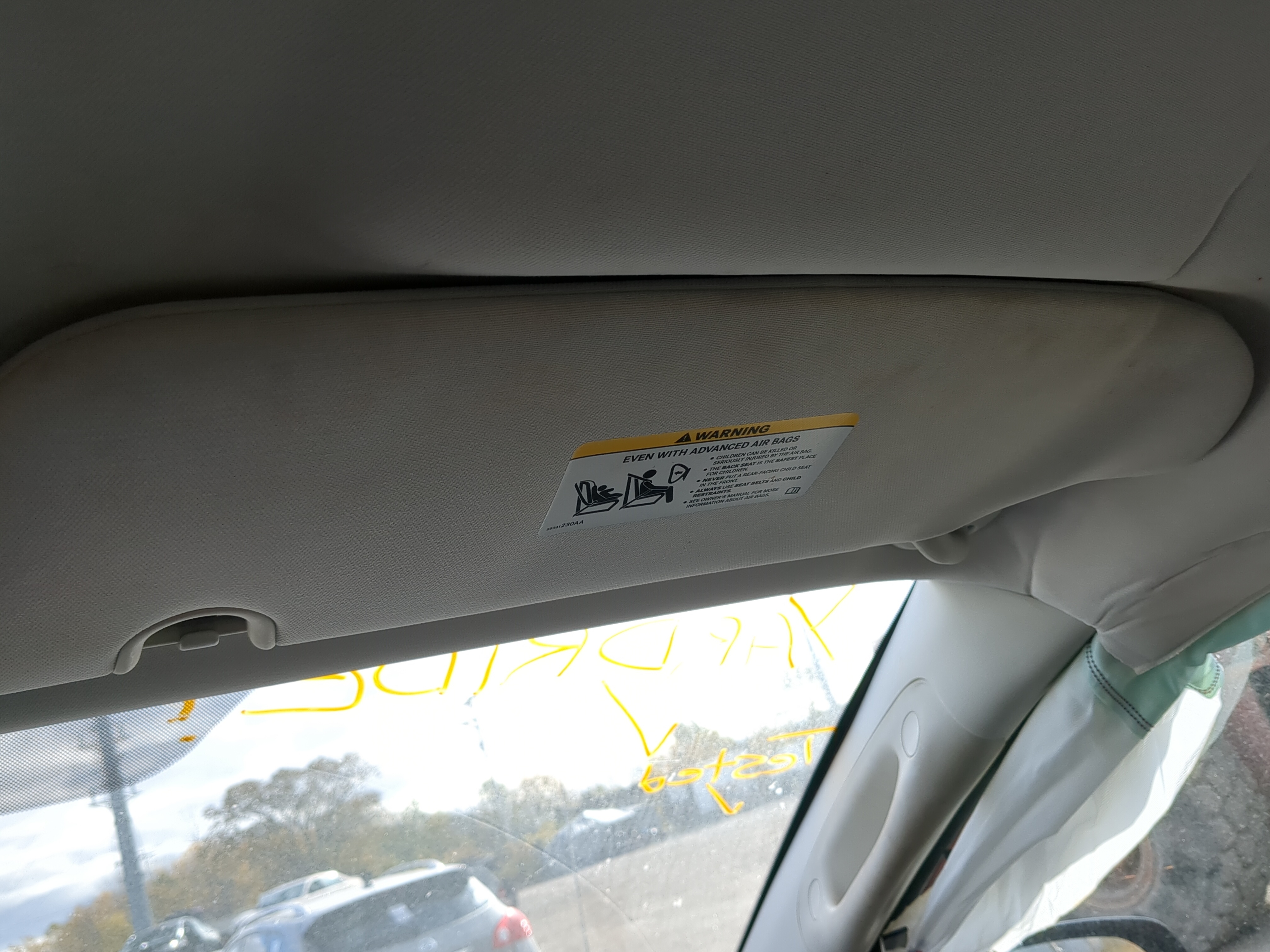 2008-2010 Dodge Grand Caravan Passenger Sun Visor Mirror Right Sunvisor 1213716 - Oemusedautoparts1.com
