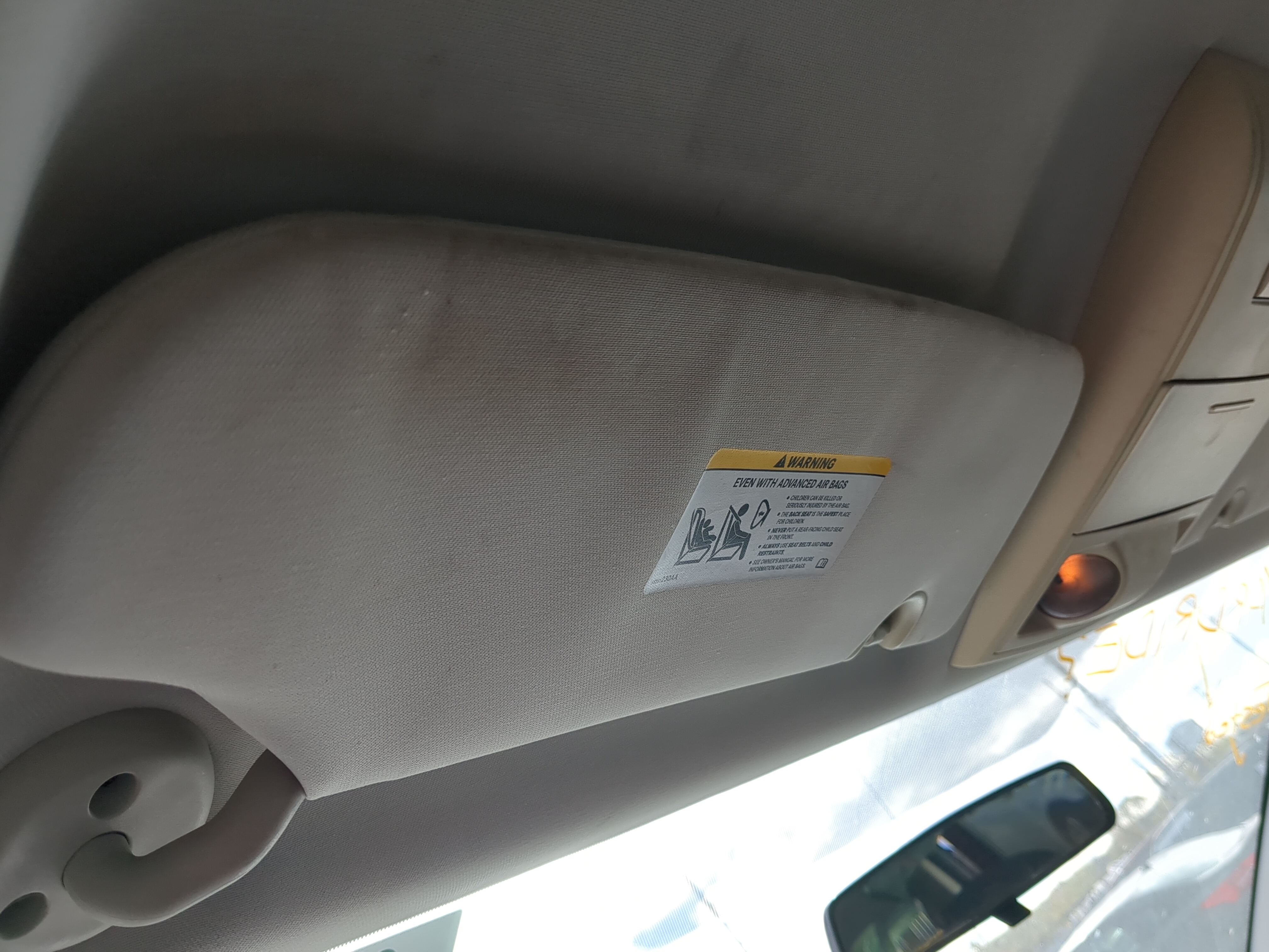 2008-2010 Dodge Grand Caravan Driver Sun Visor Mirror Left Sunvisor 1213734 - Oemusedautoparts1.com