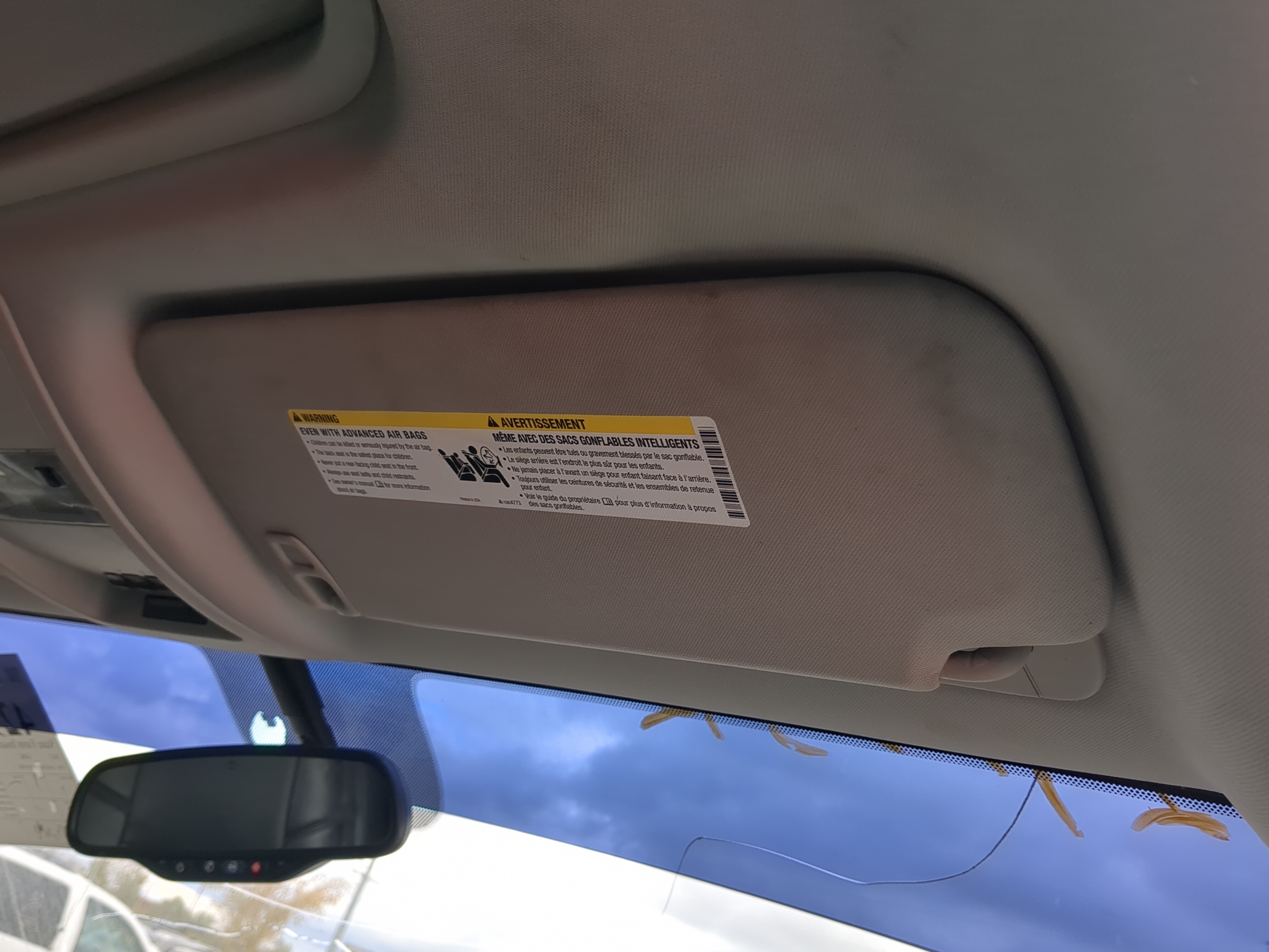 2007-2014 Gmc Yukon Passenger Sun Visor Mirror Right Sunvisor 1214148 - Oemusedautoparts1.com