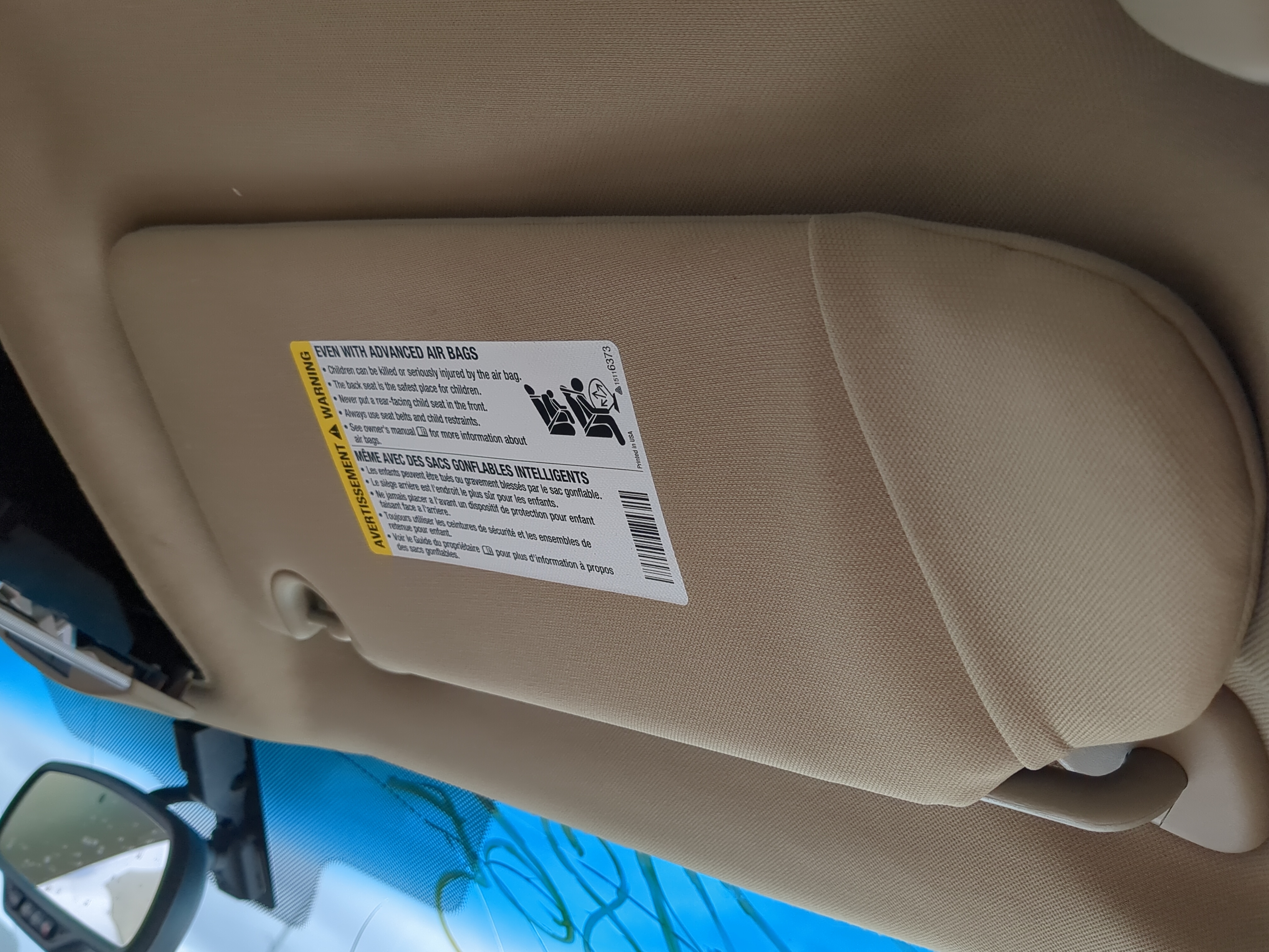 2006-2011 Buick Lucerne Passenger Sun Visor Mirror Right Sunvisor 1214352 - Oemusedautoparts1.com