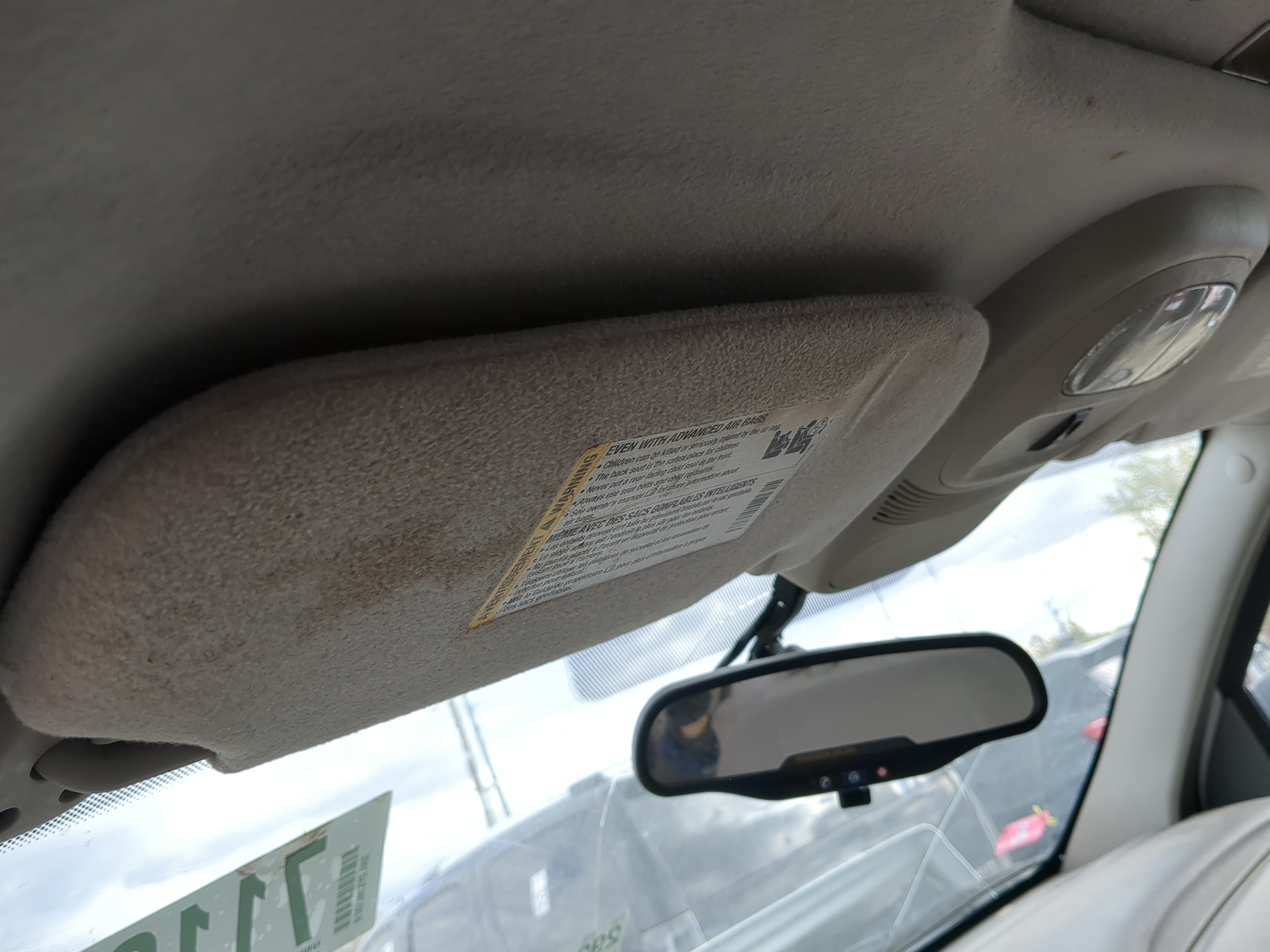 2005-2007 Chevrolet Trailblazer Driver Sun Visor Mirror Left Sunvisor 1214668 - Oemusedautoparts1.com