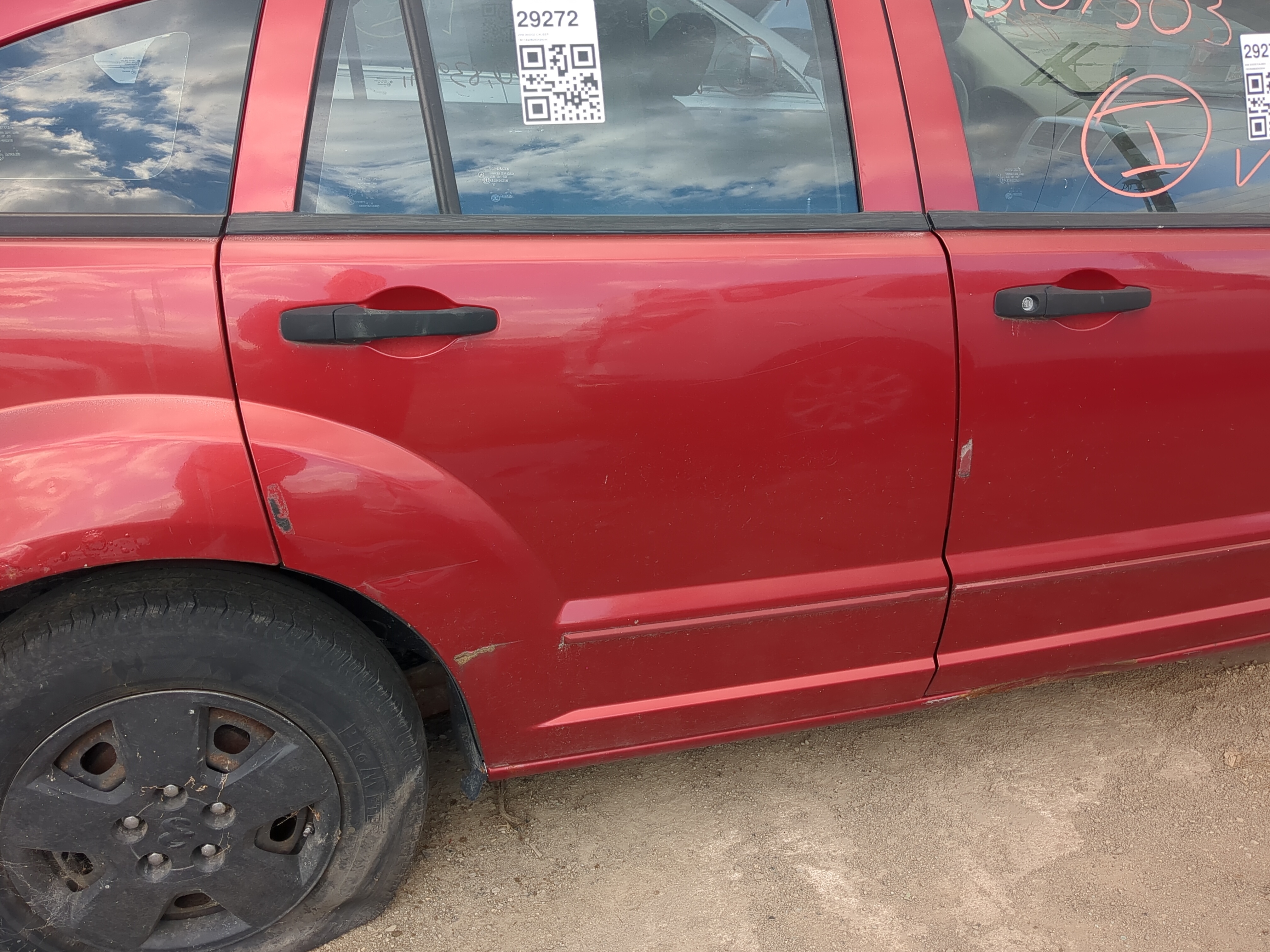 2007-2010 Dodge Caliber Passenger Rear Door Oem 1214741 - Oemusedautoparts1.com