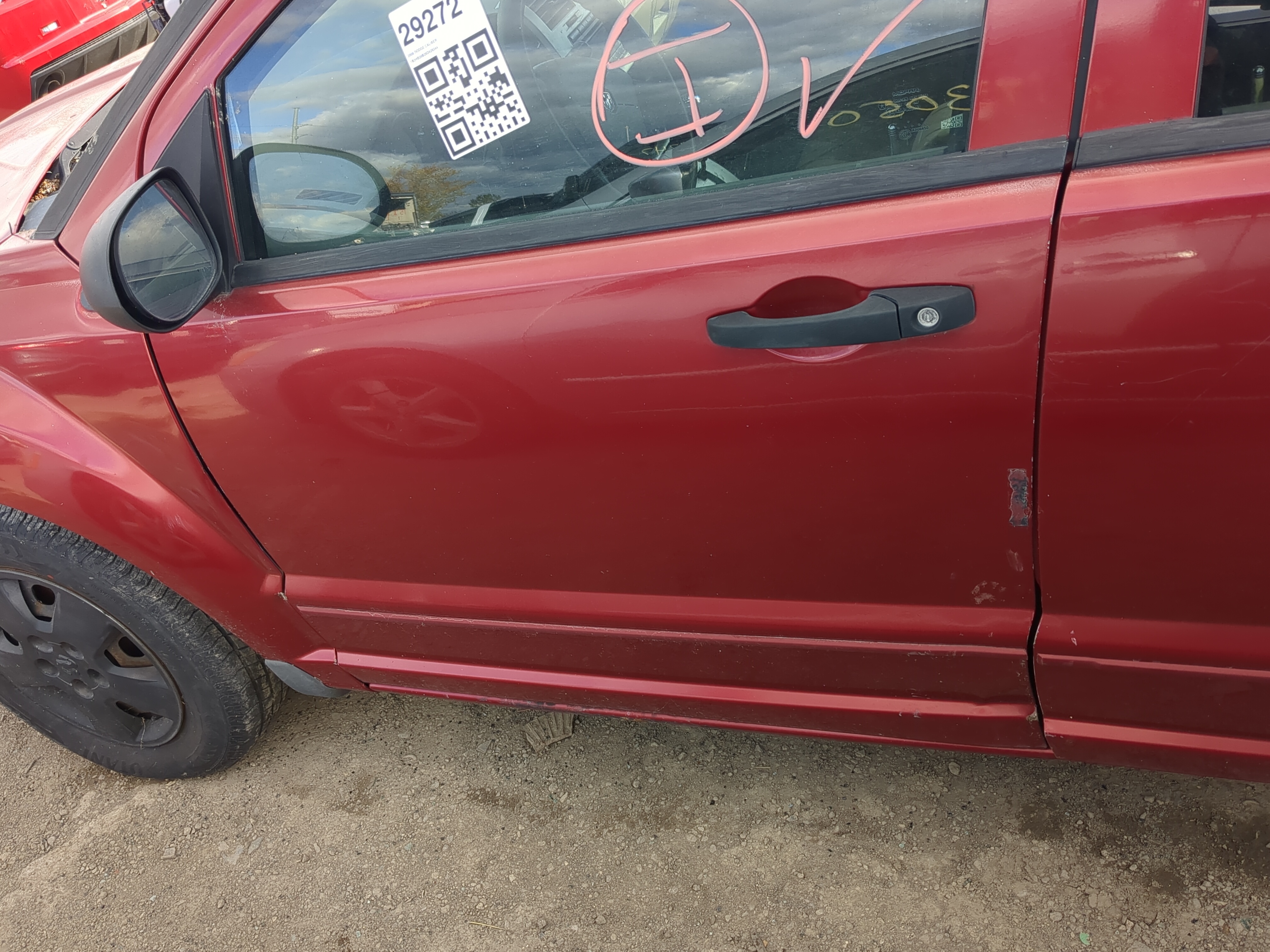 2007-2010 Dodge Caliber Driver Front Door Oem 1214803 - Oemusedautoparts1.com