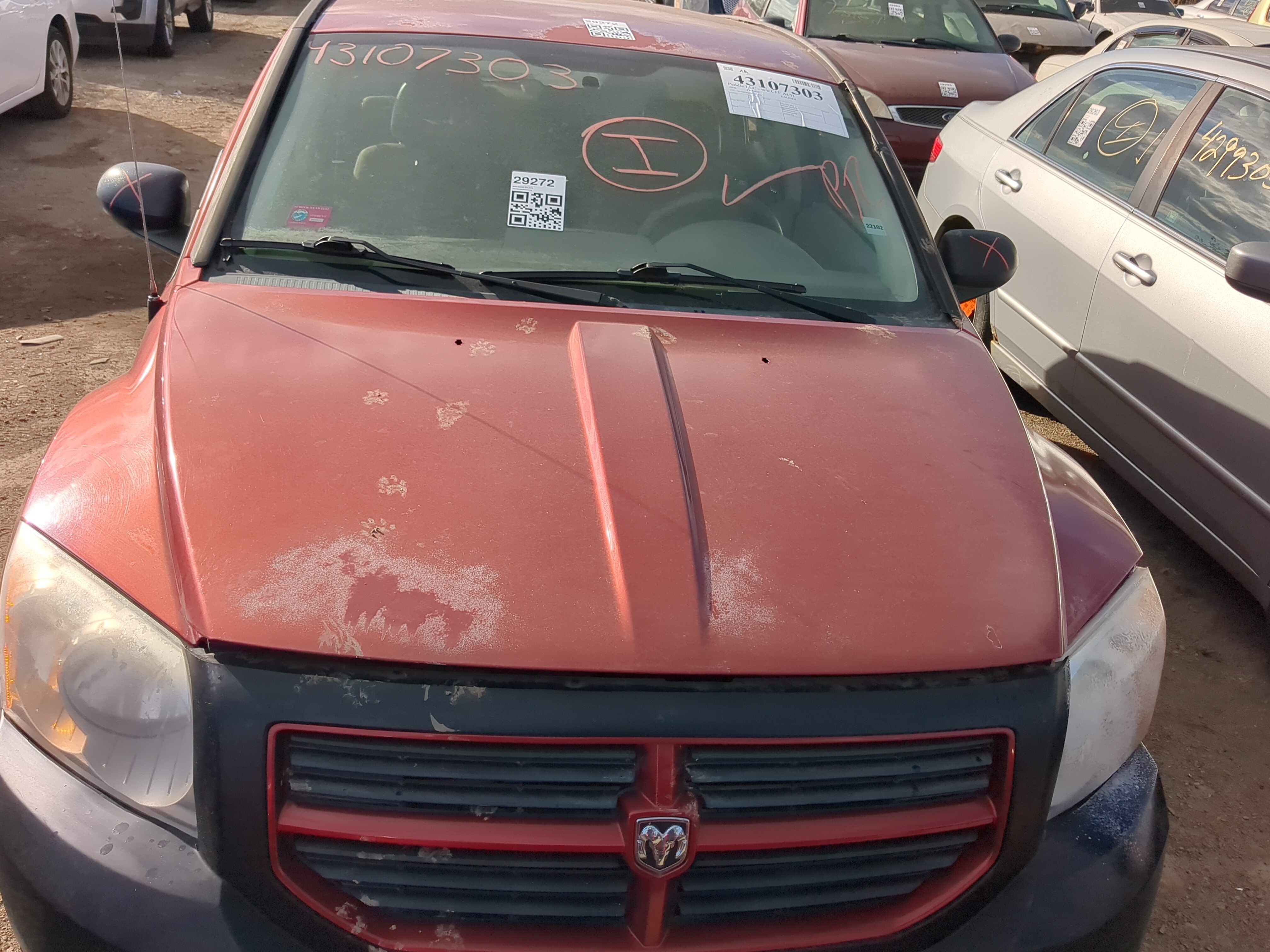 2007-2012 Dodge Caliber Hood Oem 1214842 - Oemusedautoparts1.com