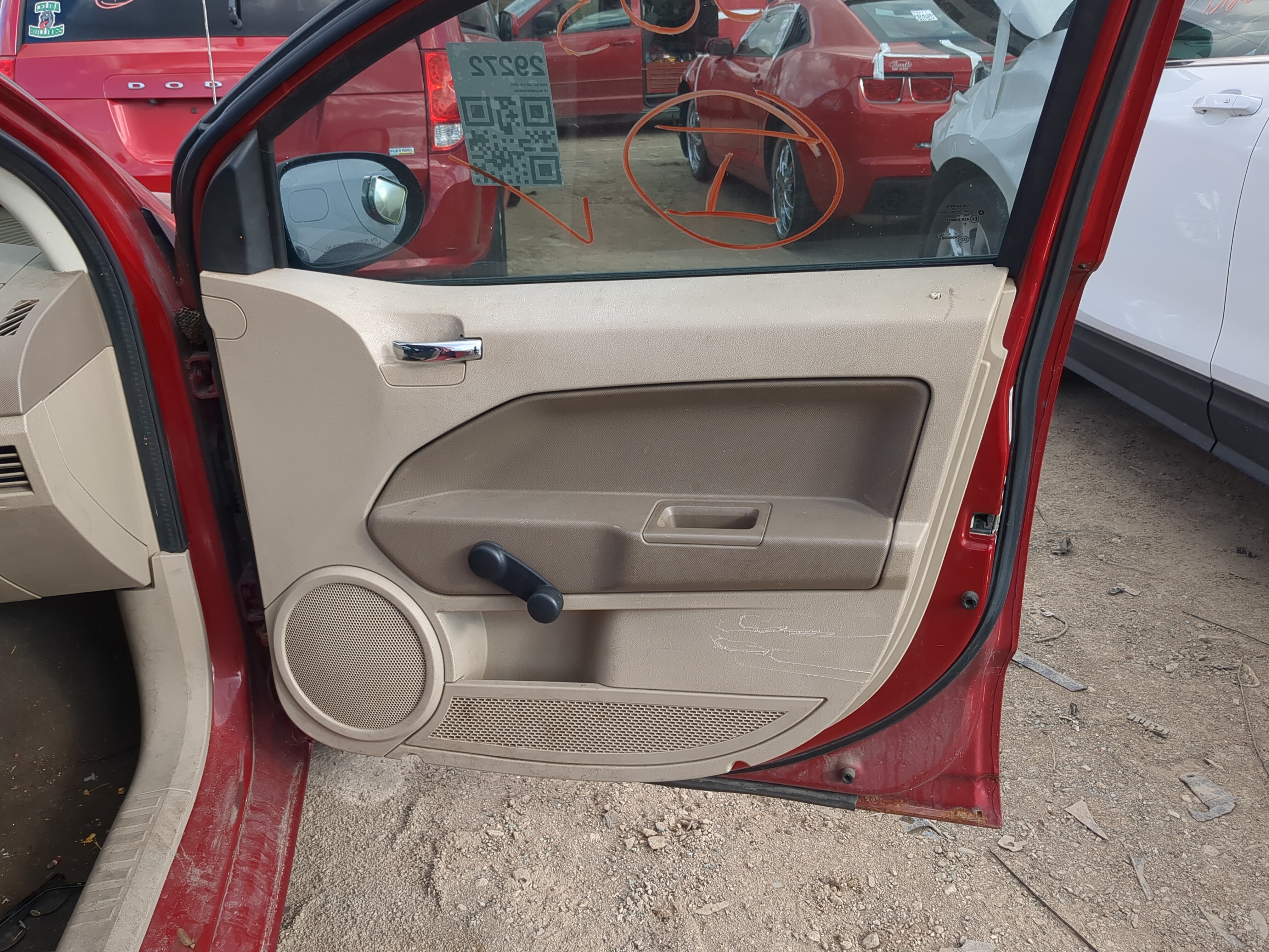 Picture of 2008 Dodge Caliber Front Right Passenger Interior Door Panel Trim 1214884