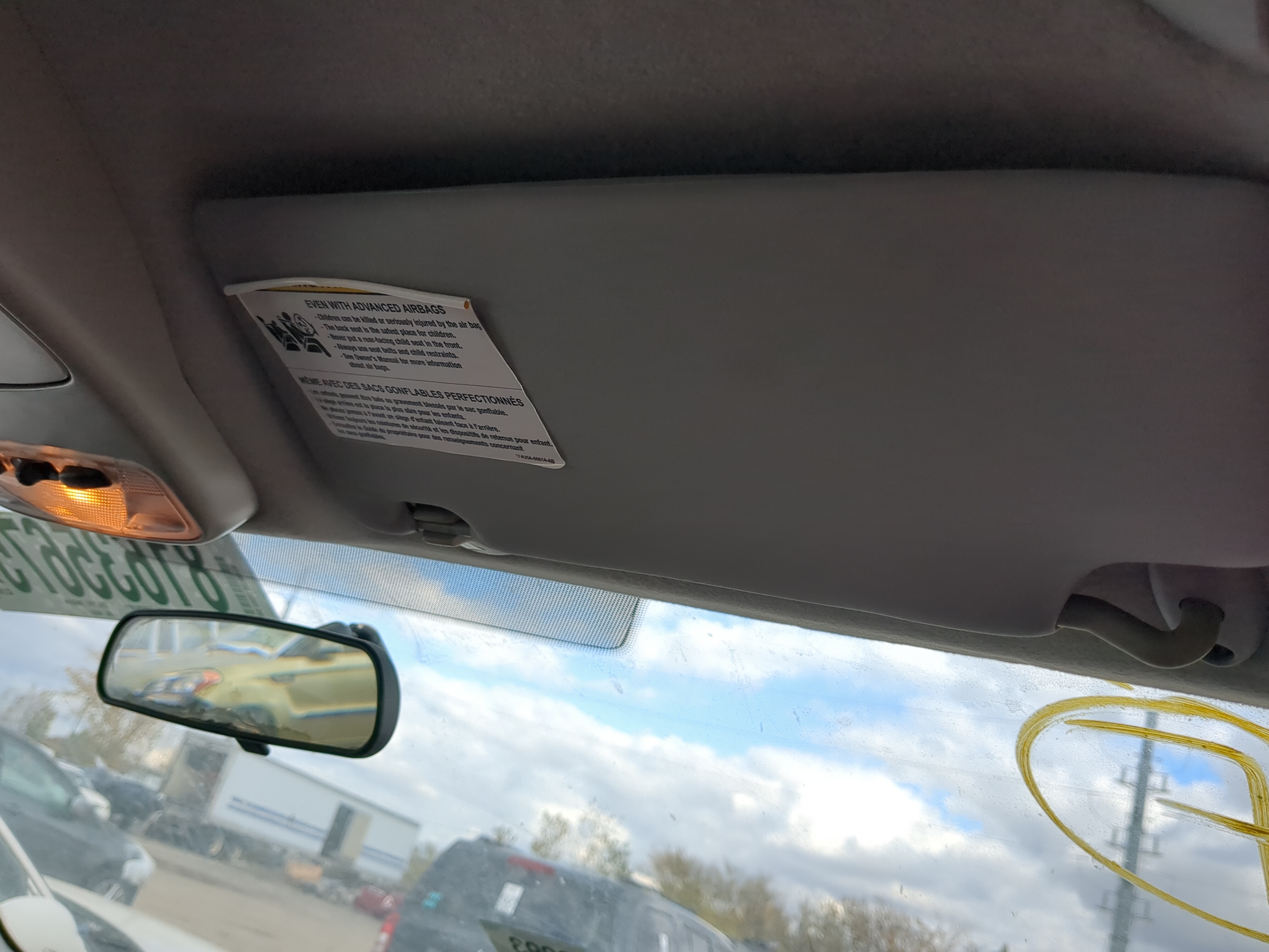 2005-2007 Ford Focus Passenger Sun Visor Mirror Right Sunvisor 1214966 - Oemusedautoparts1.com