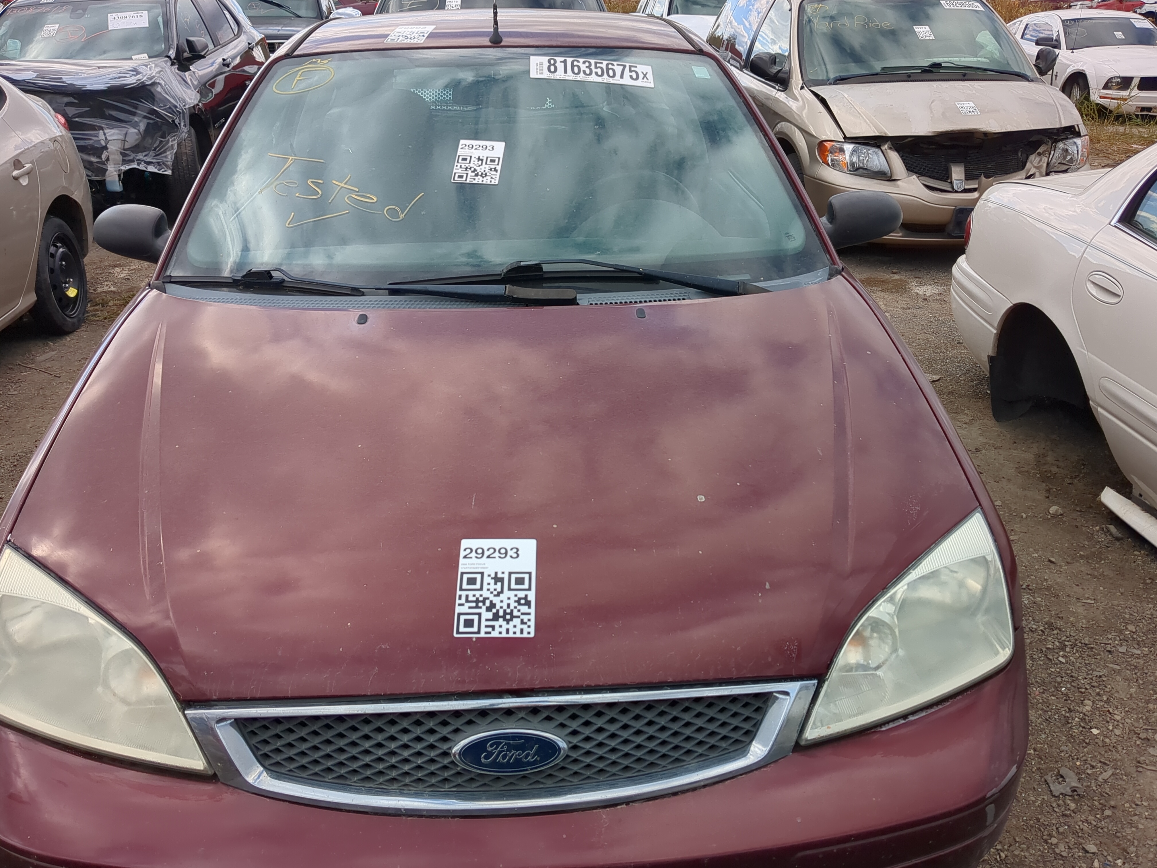 2005-2007 Ford Focus Hood Oem 1215006 - Oemusedautoparts1.com