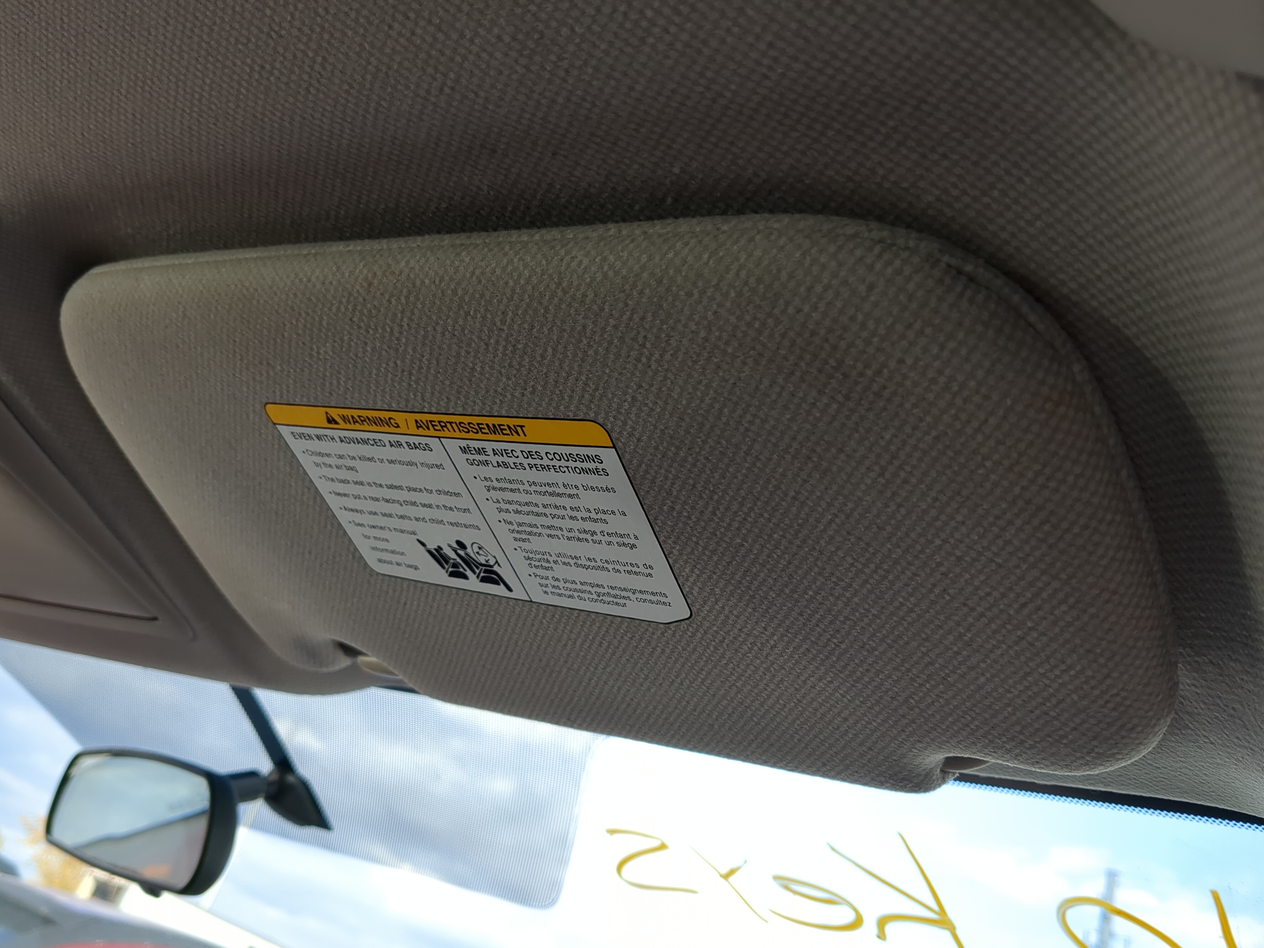 2013-2019 Nissan Sentra Passenger Sun Visor Mirror Right Sunvisor 1215265 - Oemusedautoparts1.com